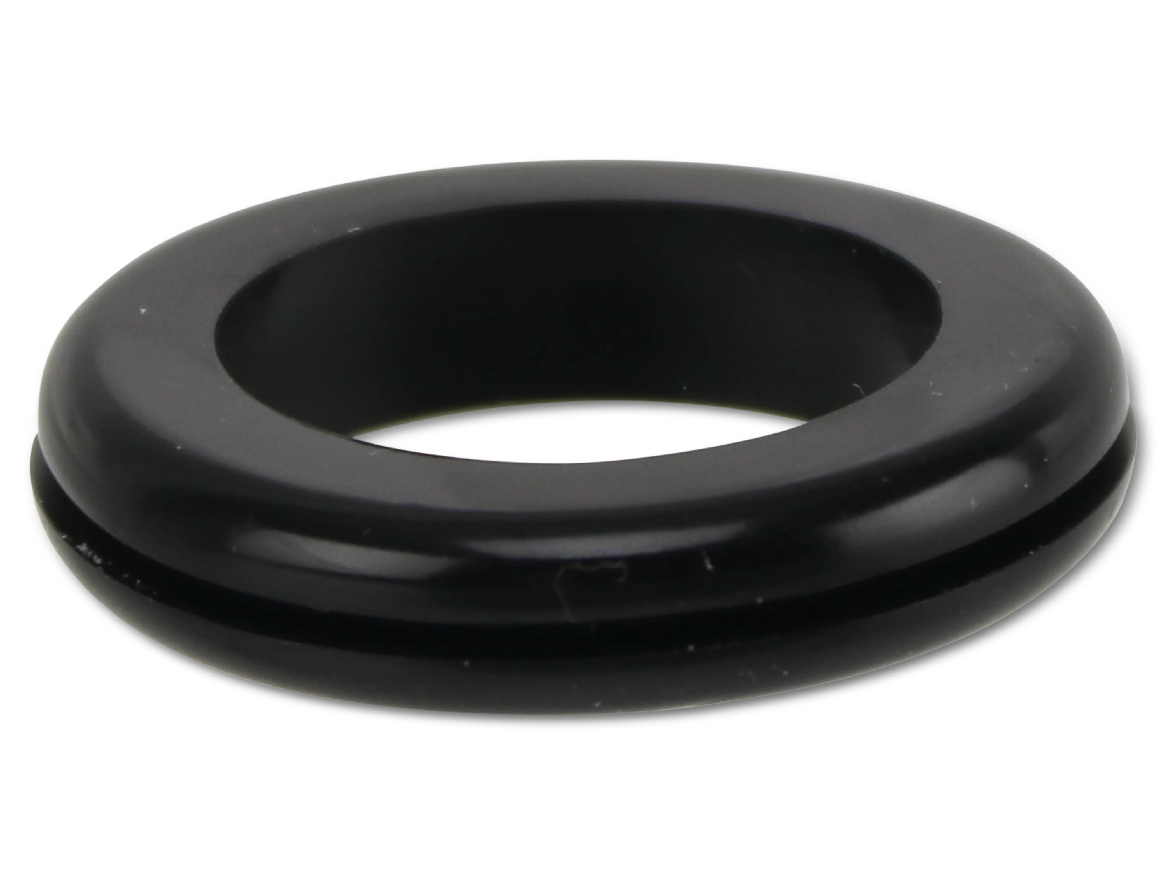 KSS Kabeldurchführungstülle PVC weich, schwarz, Plattenstärke 1,5, Loch-Ø 25, offen, 1 Stück KSS Kabeldurchführungstülle PVC weich, schwarz, Plattenstärke 1,5, Loch-Ø 25, offen, 1 Stück