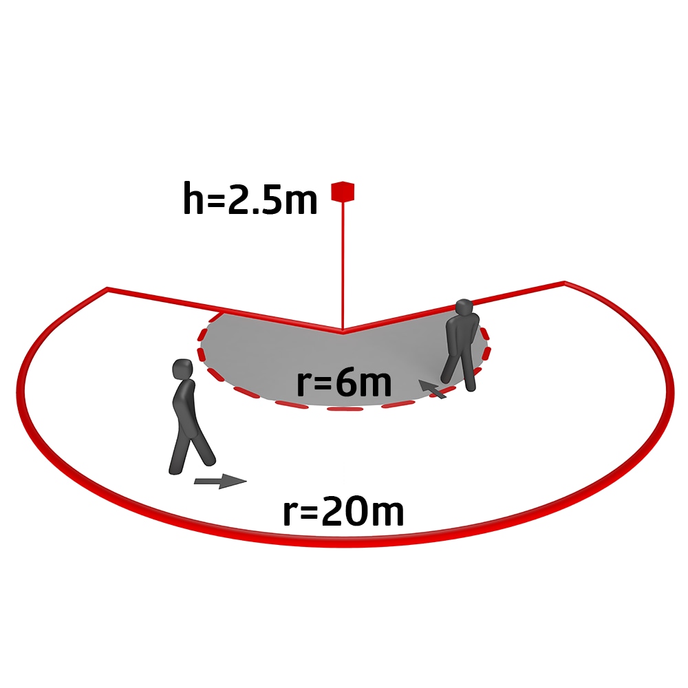 B.E.G. Bewegungsmelder RC-plus next N 230, mit Unterkriechschutz, schwarz, 230° BEG Bewegungsmelder RC-plus next N 230, mit Unterkriechschutz, schwarz, 230°
