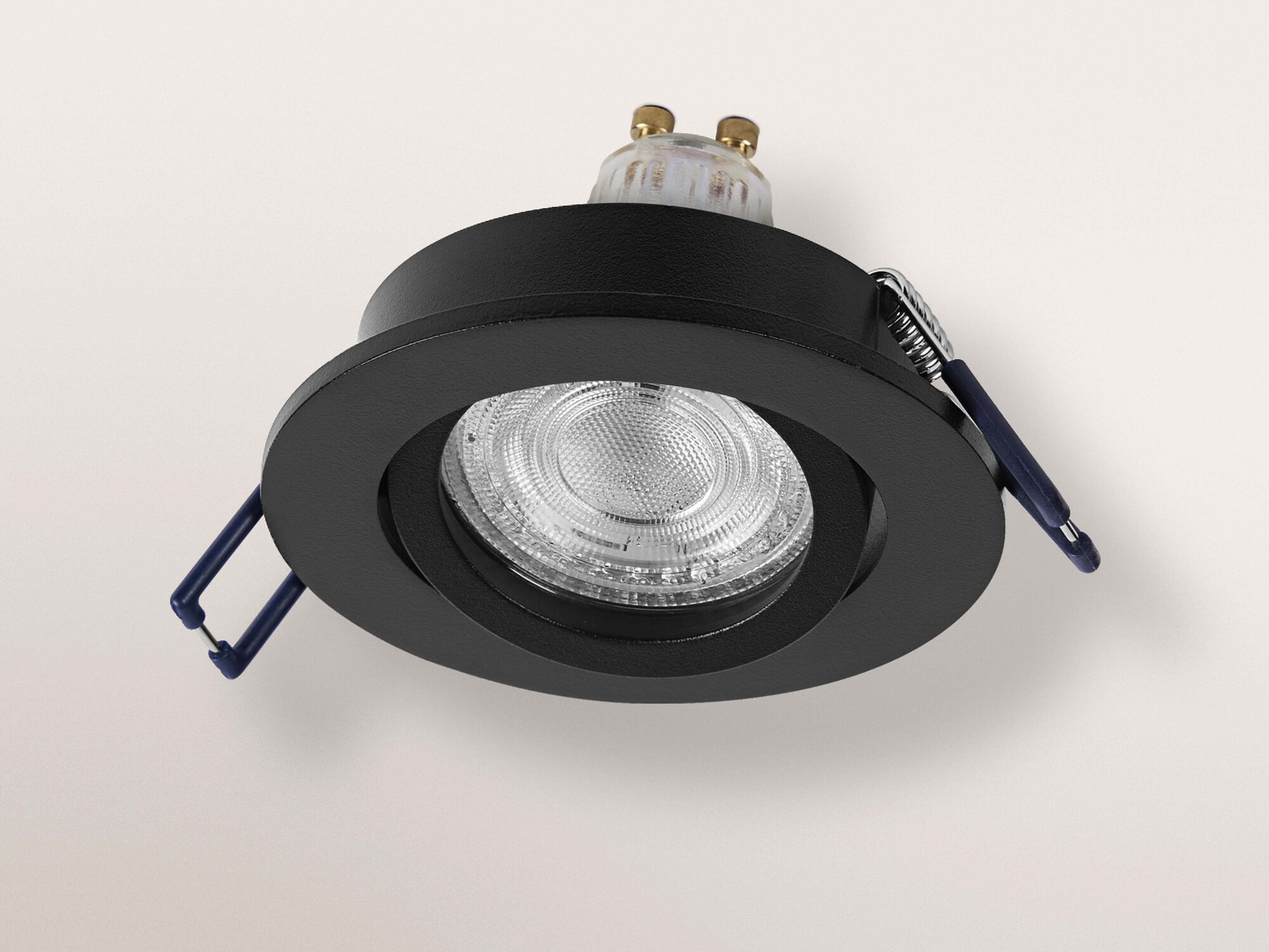 OSRAM LED-Einbauleuchte, GU10, 4,5W, 2700K, 400lm, warmweiß, IP20, schwarz, 3er Set OSRAM LED-Einbauleuchte, GU10, 4,5W, 2700K, 400lm, warmweiß, IP20, schwarz, 3er Set