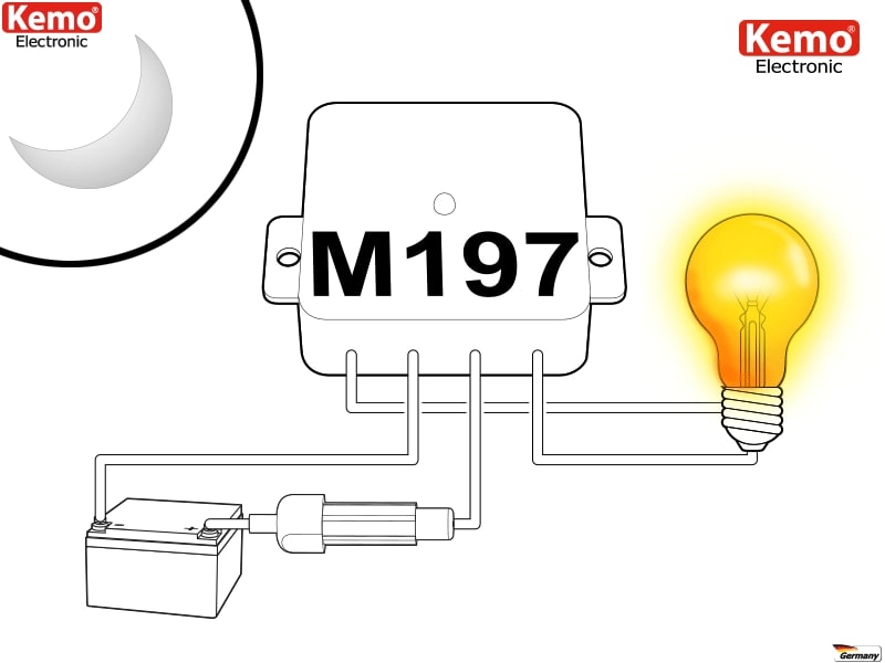 KEMO Dämmerungsschalter 12...28 V/DC M197 KEMO Dämmerungsschalter 12...28 V/DC M197