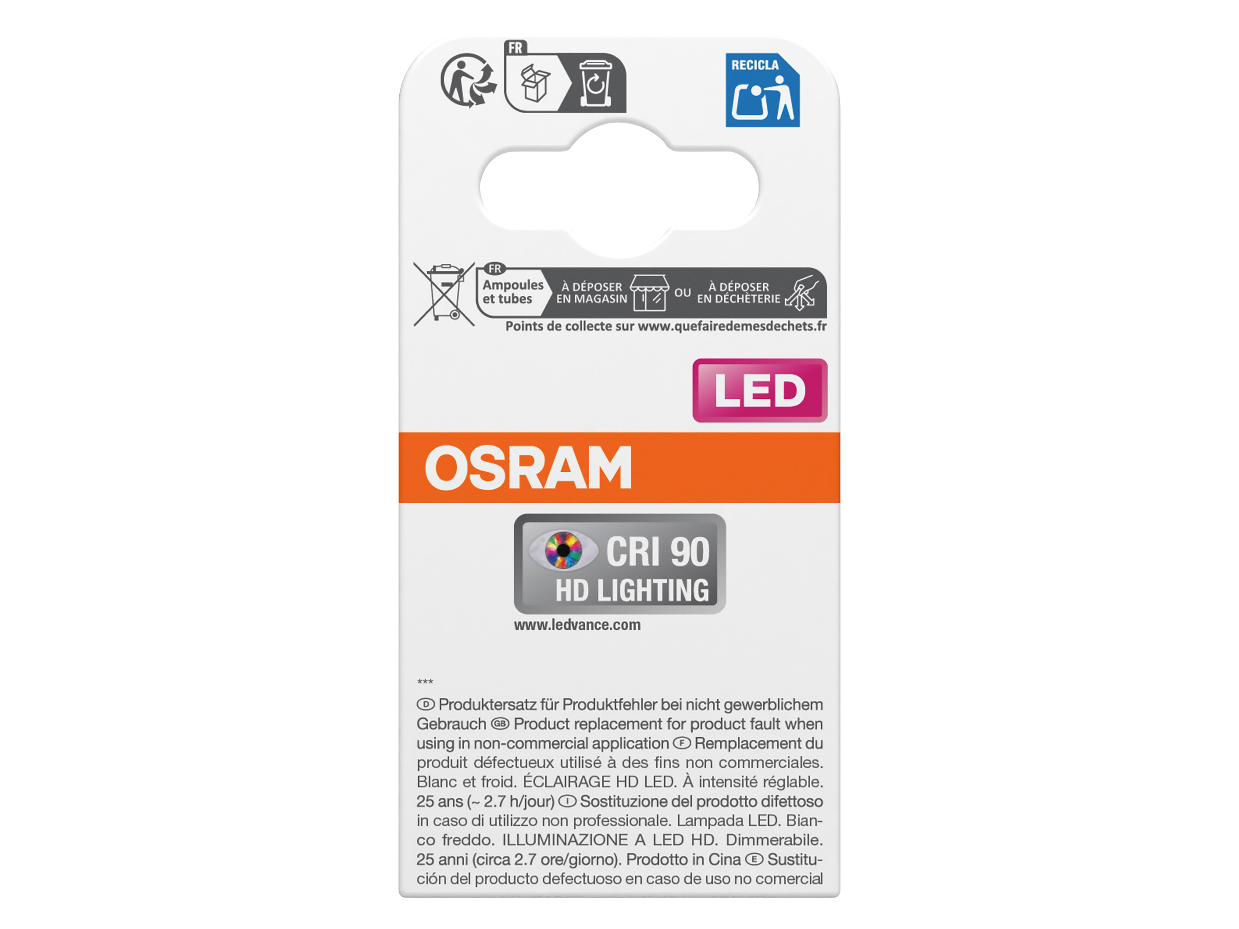 OSRAM LED-Lampe SUPERSTAR, dimmbar, GU5.3, 6,1W, 4000K, EEK: E, 621lm, IP20, neutralweiß OSRAM LED-Lampe SUPERSTAR, dimmbar, GU5.3, 6,1W, 4000K, EEK: E, 621lm, IP20, neutralweiß