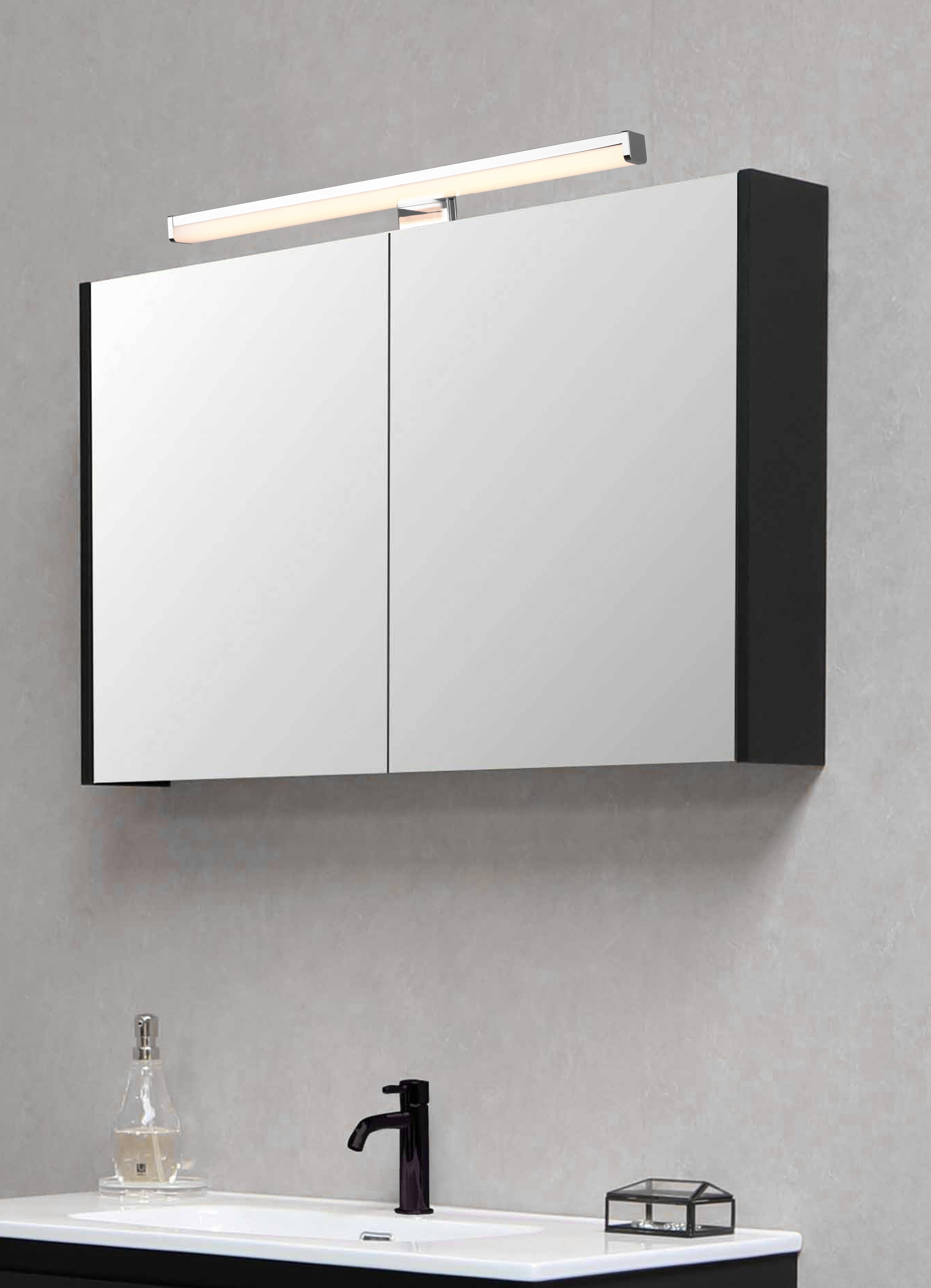 TRIO LED-Wandleuchte Lino 284114006, chromfarbig, 7,4W, 900 lm, 3000 K TRIO LED-Wandleuchte Lino 284114006, chromfarbig, 7,4W, 900 lm, 3000 K