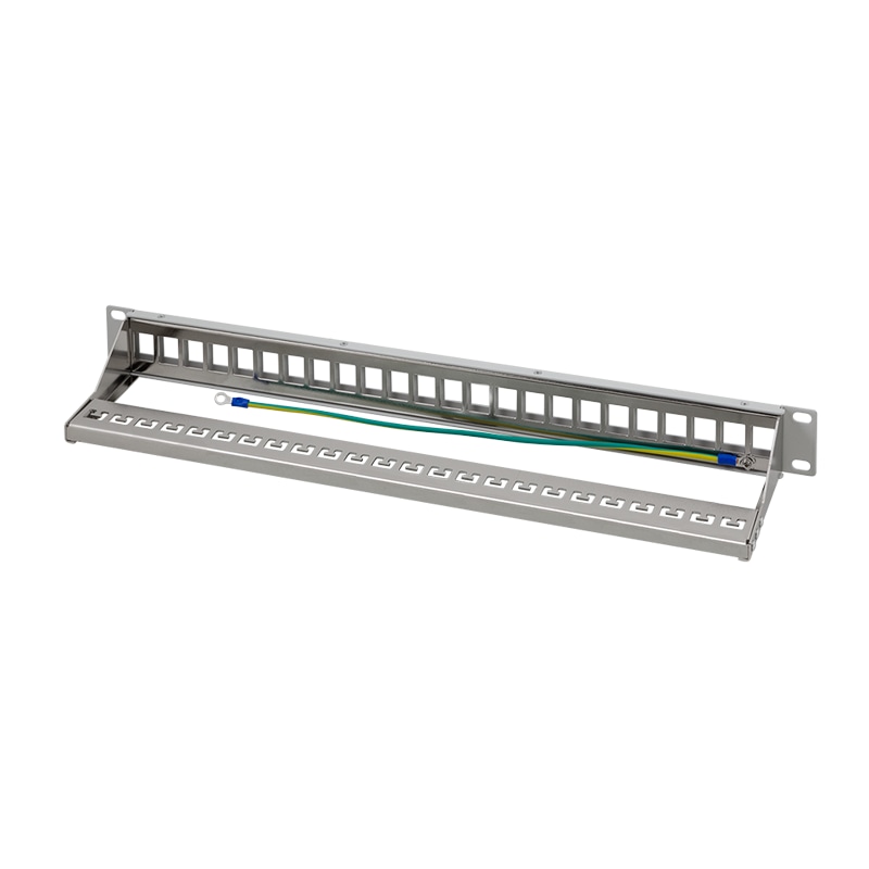 LOGILINK Patchpanel NK4057, 19", 24 Keystone-Module, weiß LOGILINK Patchpanel NK4057, 19", 24 Keystone-Module, weiß