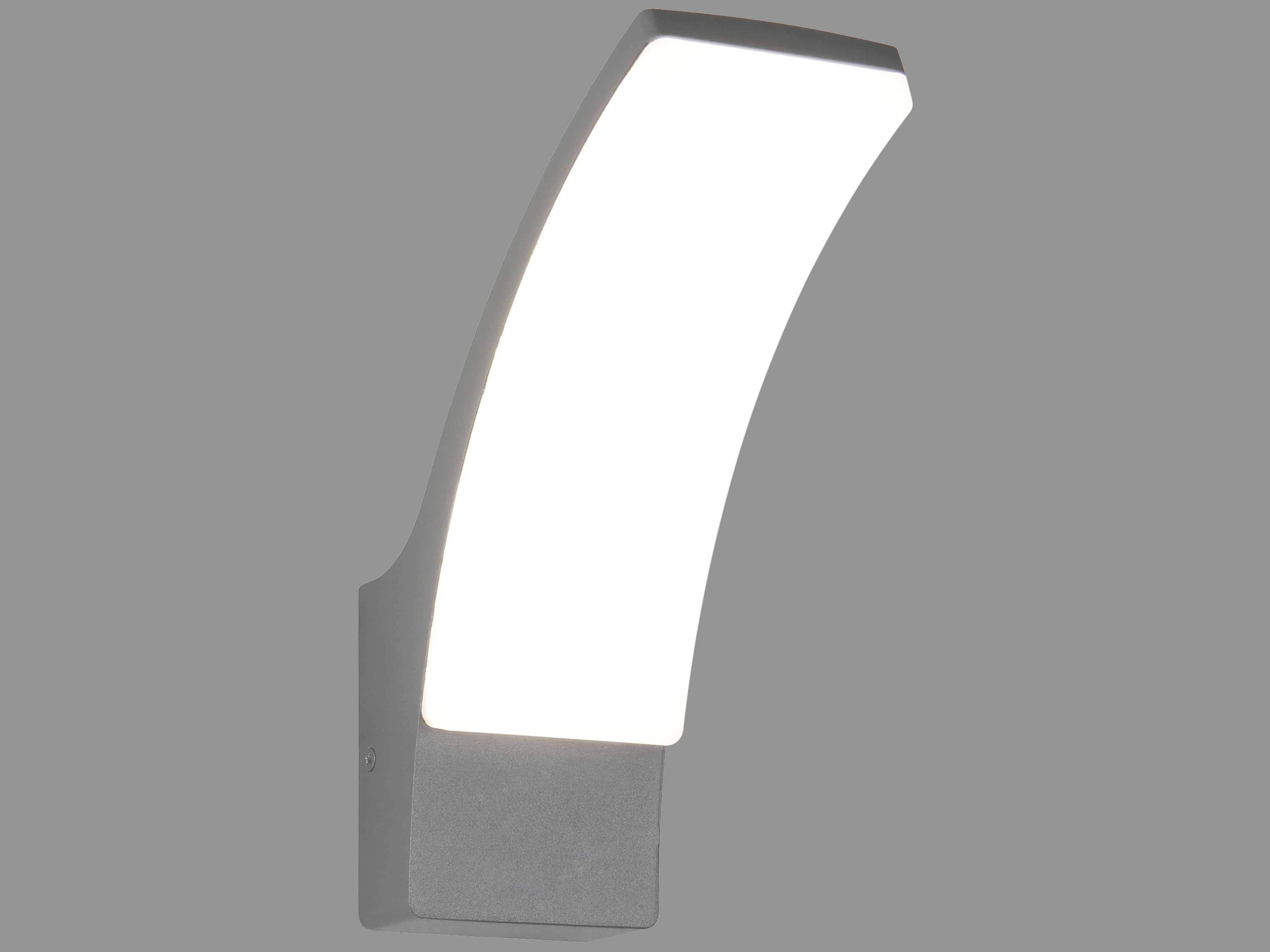 REALITY LED-Wandleuchte Beja R23356142, 12,5W, 4000K, 1650lm, neutralweiß, IP44, Anthrazit REALITY LED-Wandleuchte Beja R23356142, 12,5W, 4000K, 1650lm, neutralweiß, IP44, Anthrazit