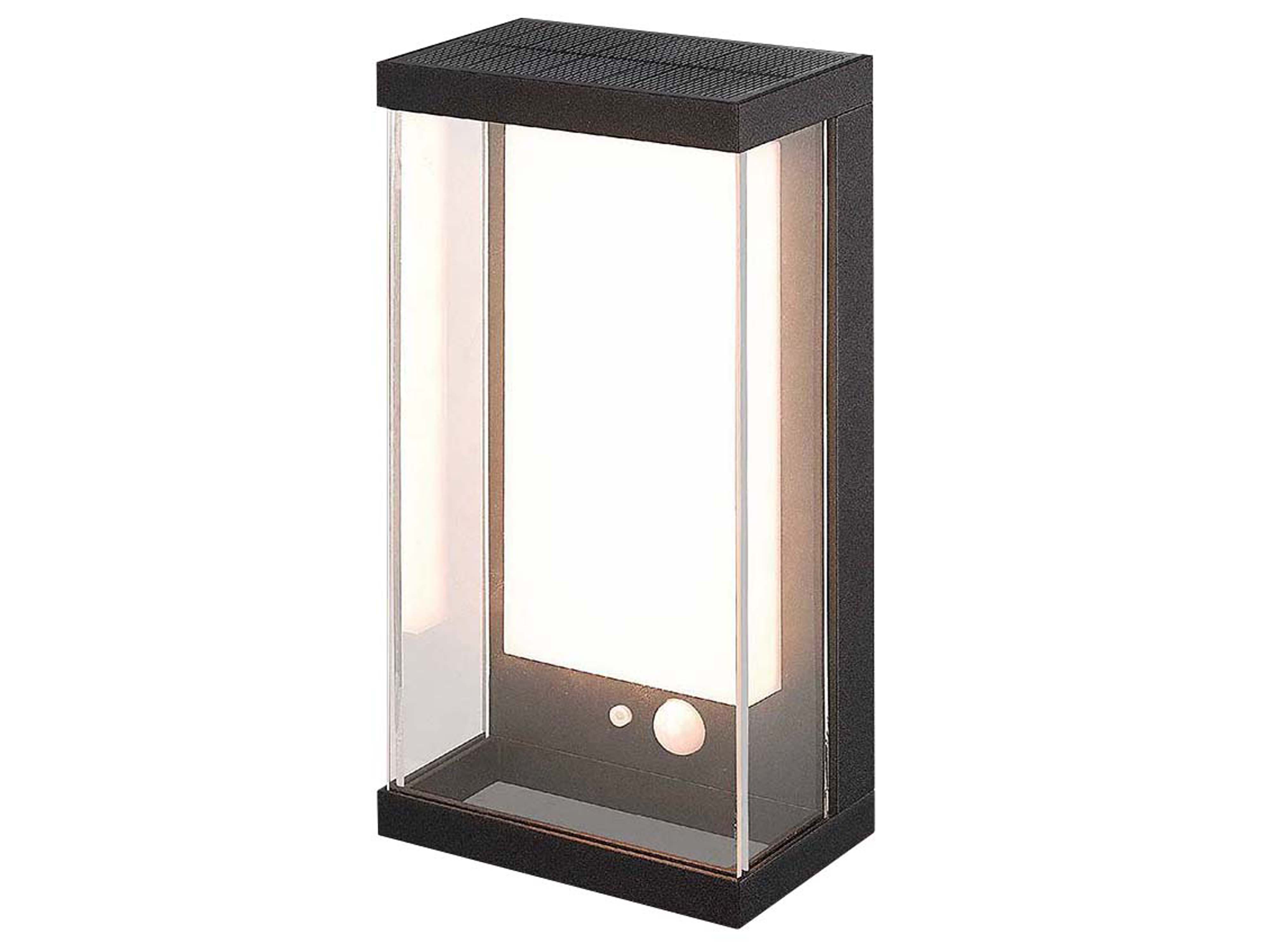 V-TAC Solar LED-Außenleuchte VT-1193, 1 W, 3000 K, mit Sensor, schwarz V-TAC Solar LED-Außenleuchte VT-1193, 1 W, 3000 K, mit Sensor, schwarz
