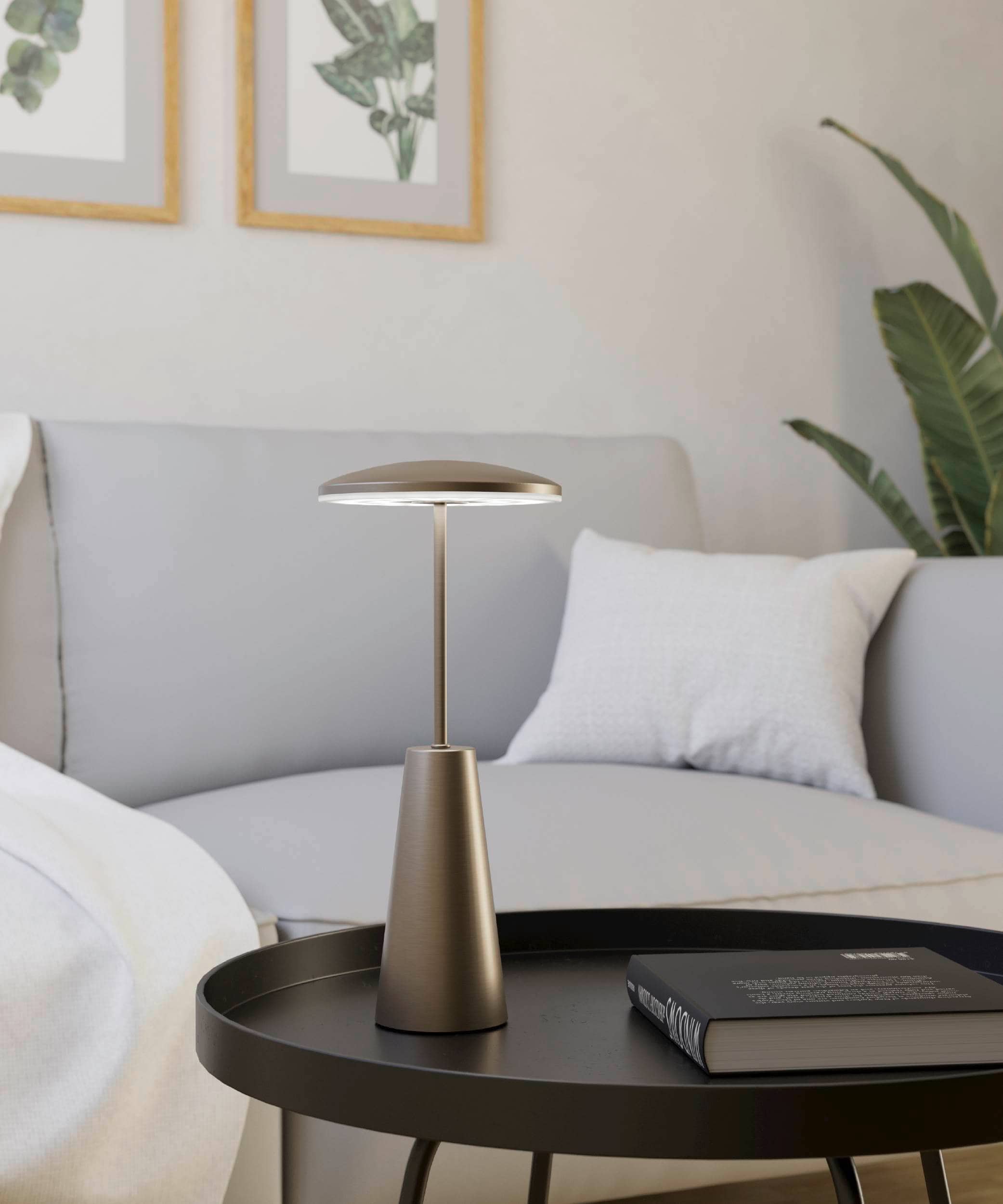 EGLO LED-Akku-Tischleuchte 900924 bronze, 2,8 W, 270 lm CCT, IP54 EGLO LED-Tischleuchte 900924 bronze, 2,8 W, 270 lm CCT, IP54