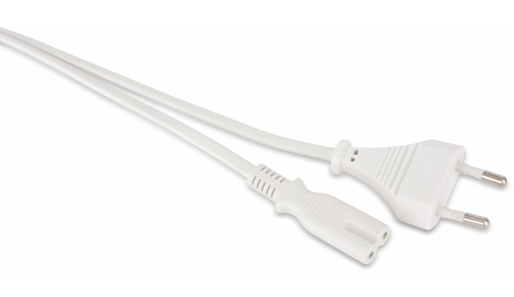 GOOBAY Euro-Netzkabel, 3 m, weiß GOOBAY Euro-Netzkabel, 3 m