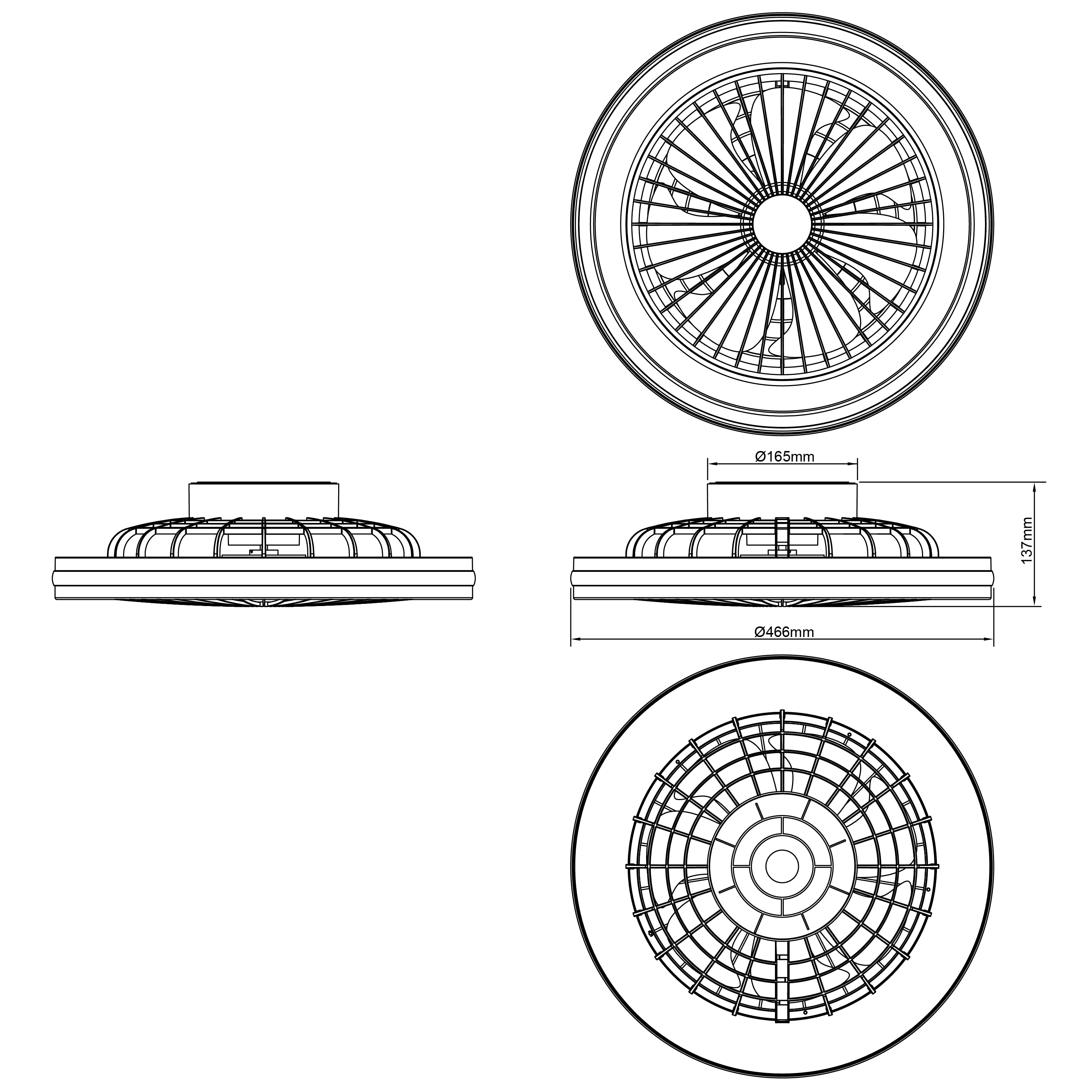 BRILLIANT LED-Deckenleuchte Palmero, mit Ventilator, 40 W, Ø 46,5 cm BRILLIANT LED-Deckenleuchte Palmero, mit Ventilator, 40 W, Ø 46,5 cm