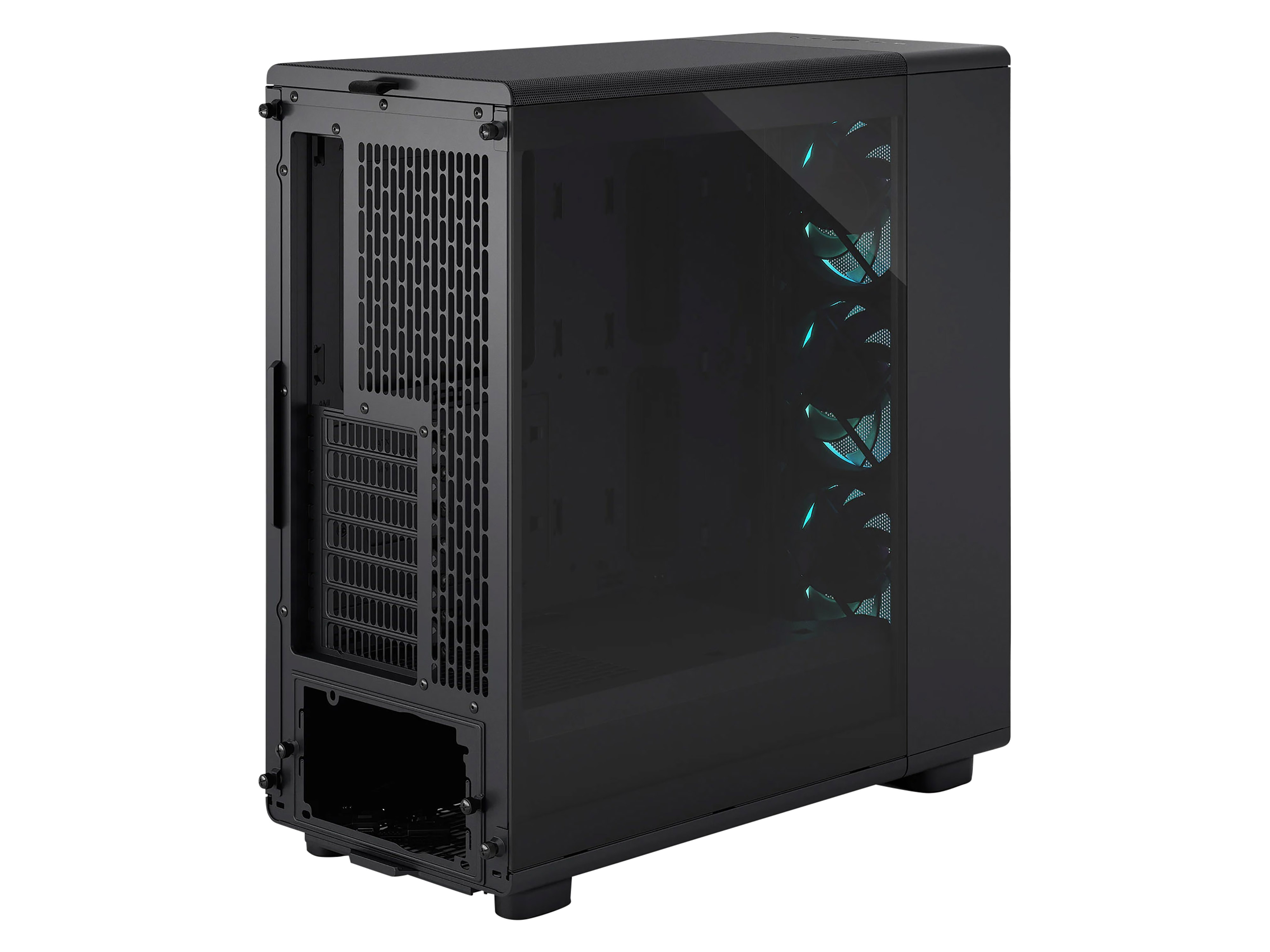 FRACTAL Midi Tower Design Epoch Black TG RGB Light
