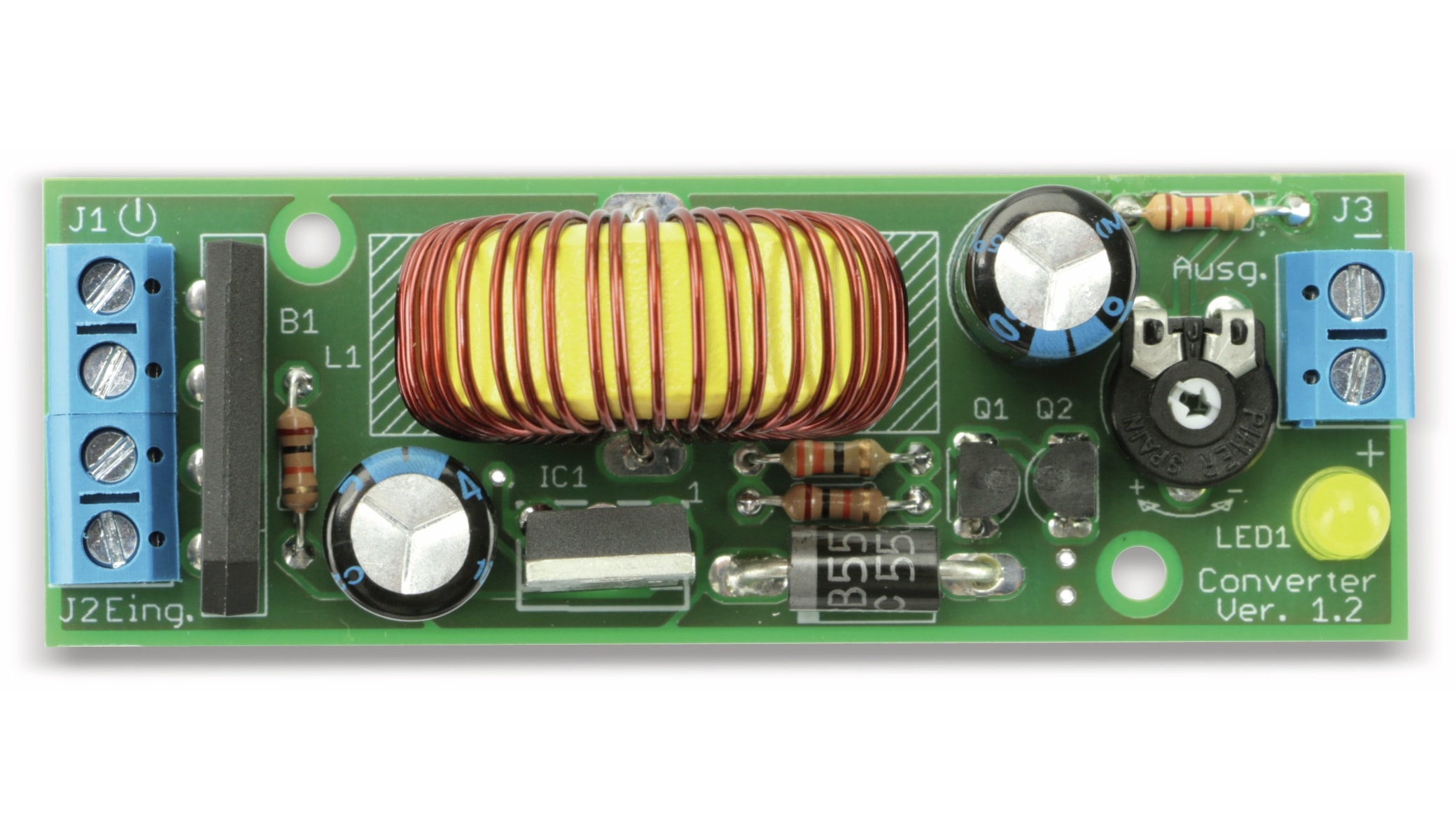 Bausatz Stepdown-Wandler 2A, V1.2 Bausatz Step-down Wandler V 1.2