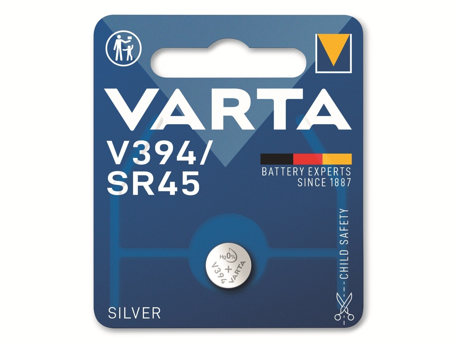 VARTA Knopfzelle Silver Oxide, 394 SR45, 1.55V, 1 Stück VARTA Knopfzelle Silver Oxide, 394 SR45, 1.55V, 1 Stück
