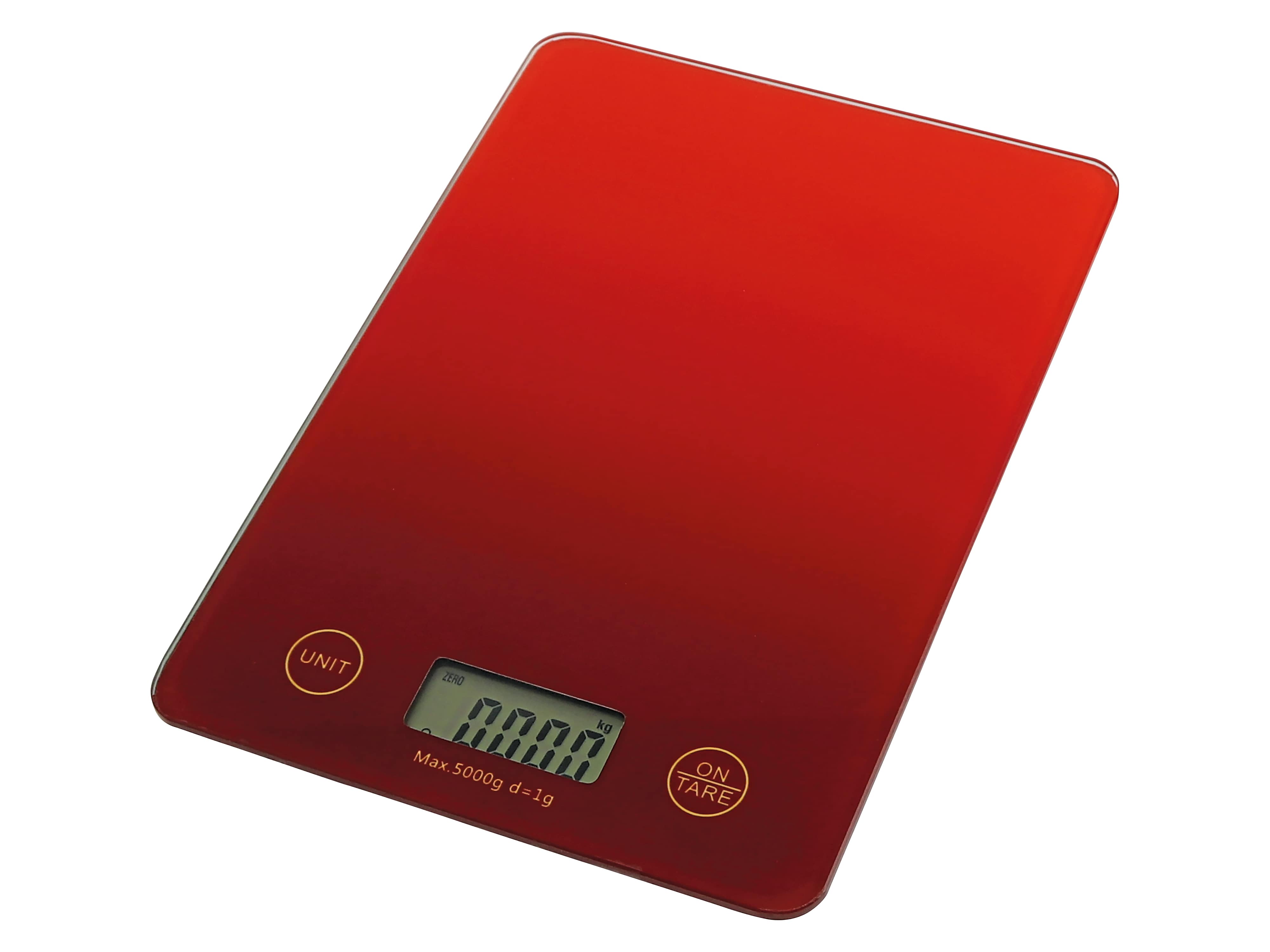 Digitale Küchenwaage, SCO-1, schwarz/rot