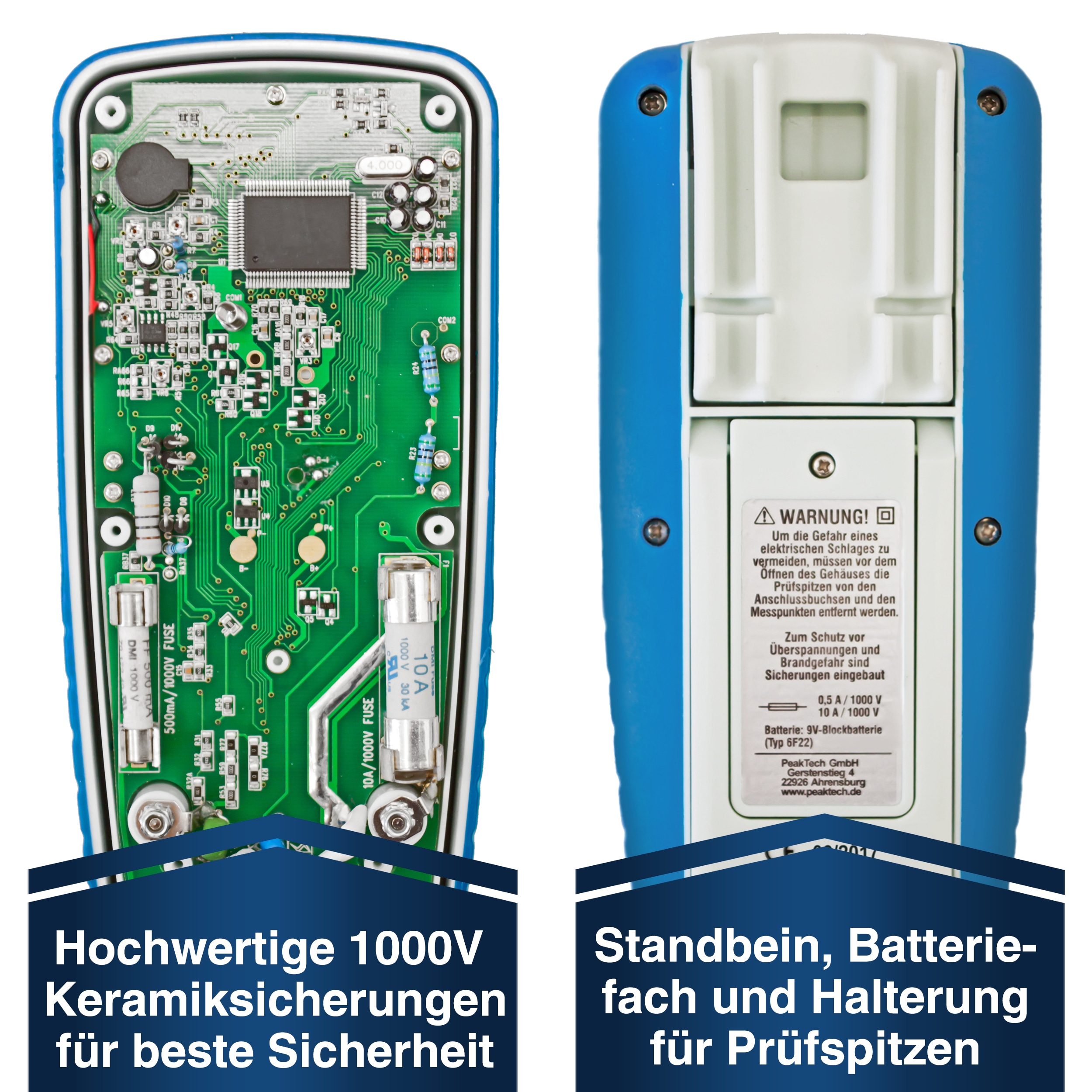PEAKTECH Multimeter, P 3360, True RMS, IP67, 40000 Counts PEAKTECH Multimeter, P 3360, True RMS, IP67, 40000 Counts