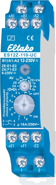 ELTAKO Stromstoßschalter ES12Z-100-8, 230VUC, 10A, 1S, 1Ö ELTAKO Stromstoßschalter ES12Z-100-8, 230VUC, 10A, 1S, 1Ö