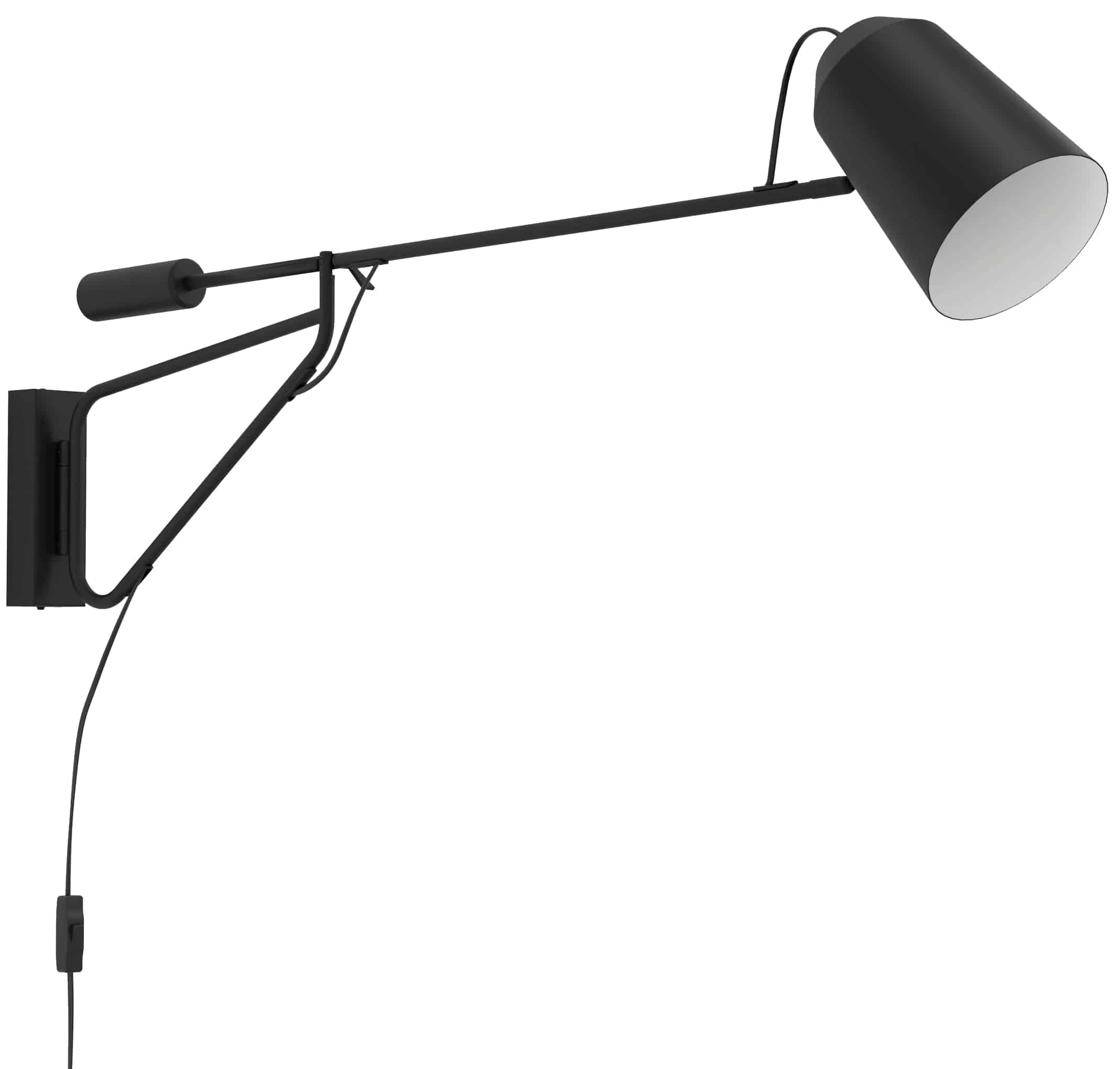 EGLO Wandleuchte 900614 schwarz, für E27, max. 28 W EGLO Wandleuchte 900614 schwarz, für E27, max. 28 W