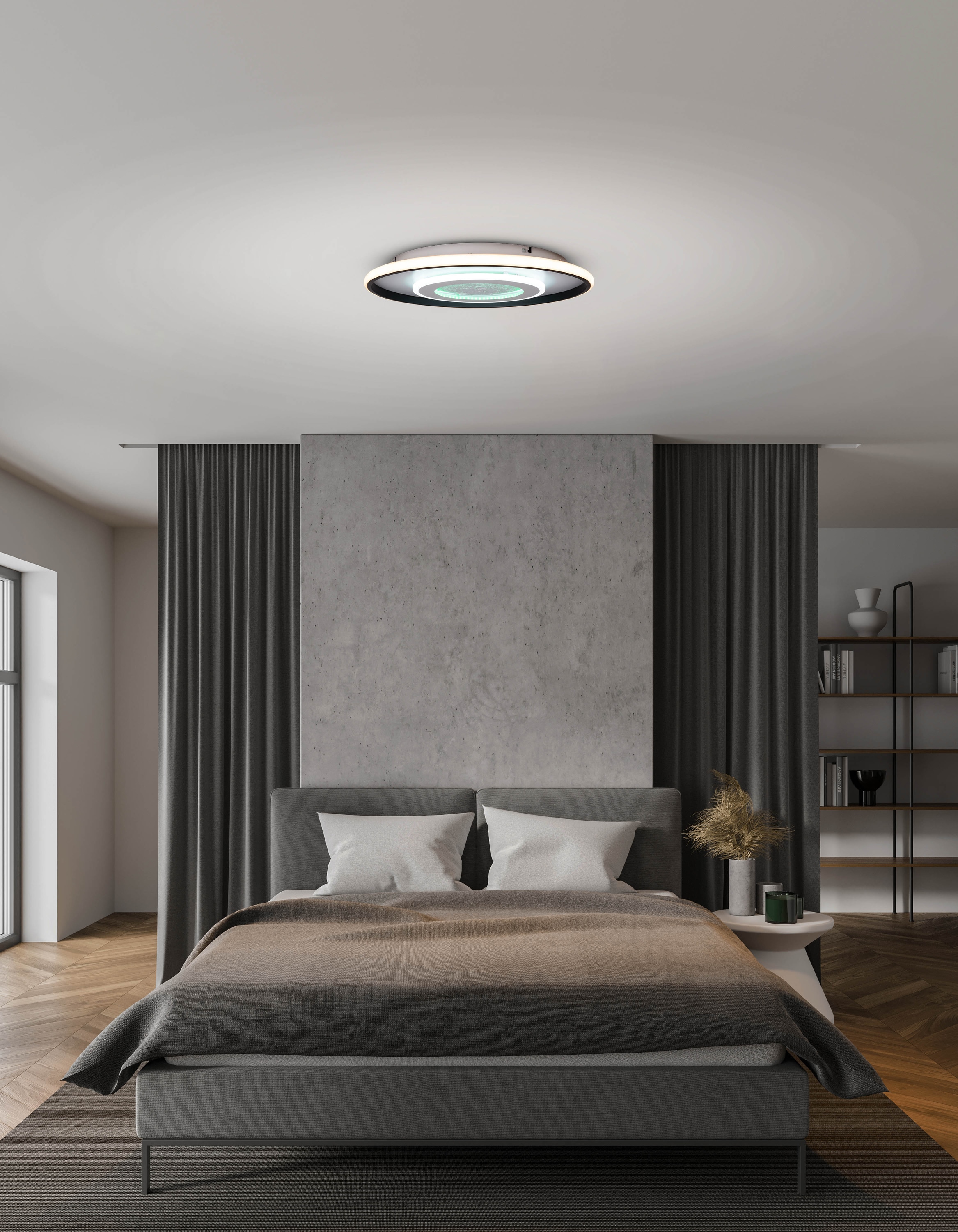 NÄVE LED-Deckenleuchte 1408377, 33W, 1800lm, CCT, weiß/schwarz, 50cm NÄVE LED-Deckenleuchte 1408377, 33W, 1800lm, CCT, weiß/schwarz, 50cm