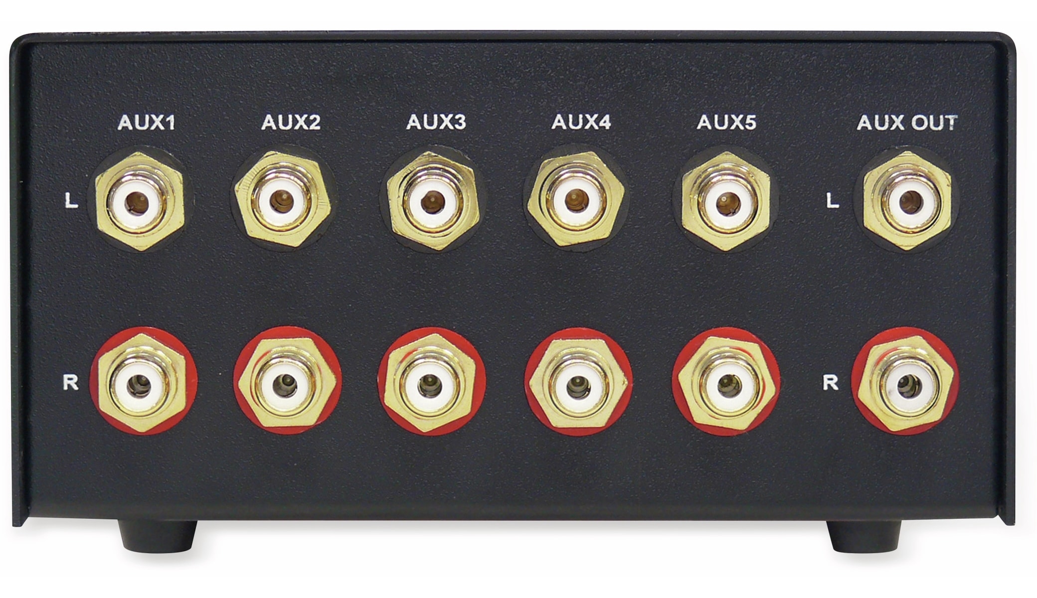 DYNAVOX Eingangs-Erweiterung/Umschalter AUX-S, schwarz DYNAVOX Eingangs-Erweiterung/Umschalter AUX-S, schwarz
