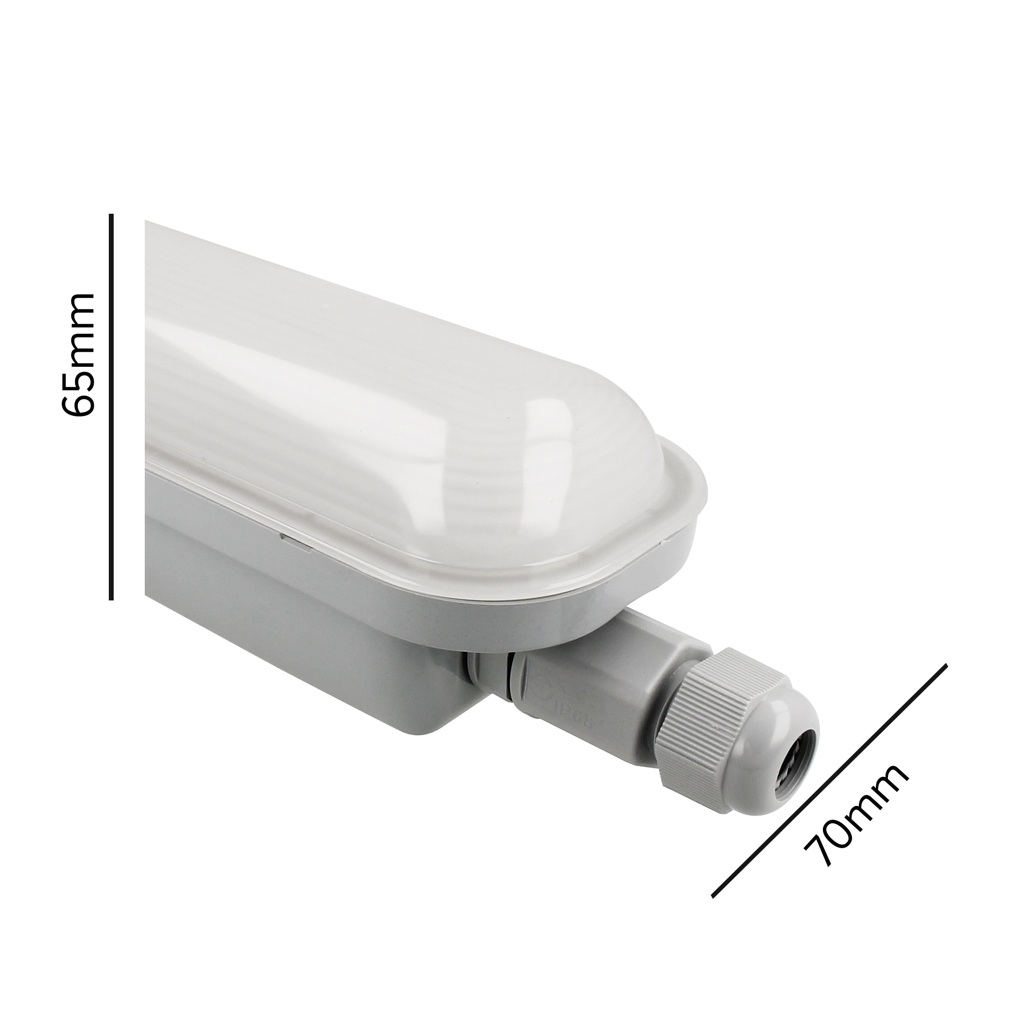 YPHIX LED-Feuchtraum-Wannenleuchte 73666, Aquaprofi 60, 17 W