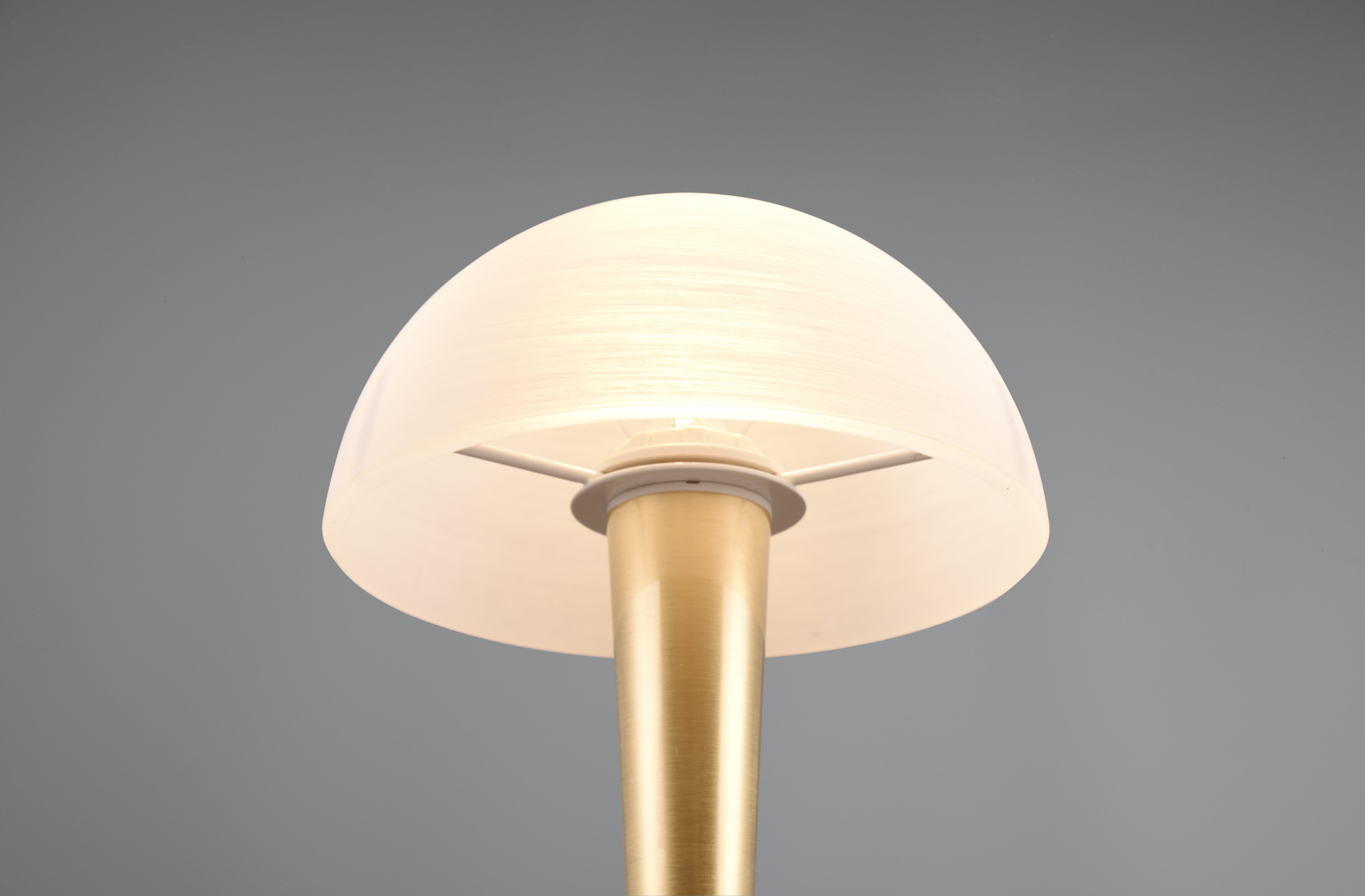 REALITY LED-Tischleuchte Canaria 539869 messing-matt, E14, 4,9 W, 470 lm, 3000 K