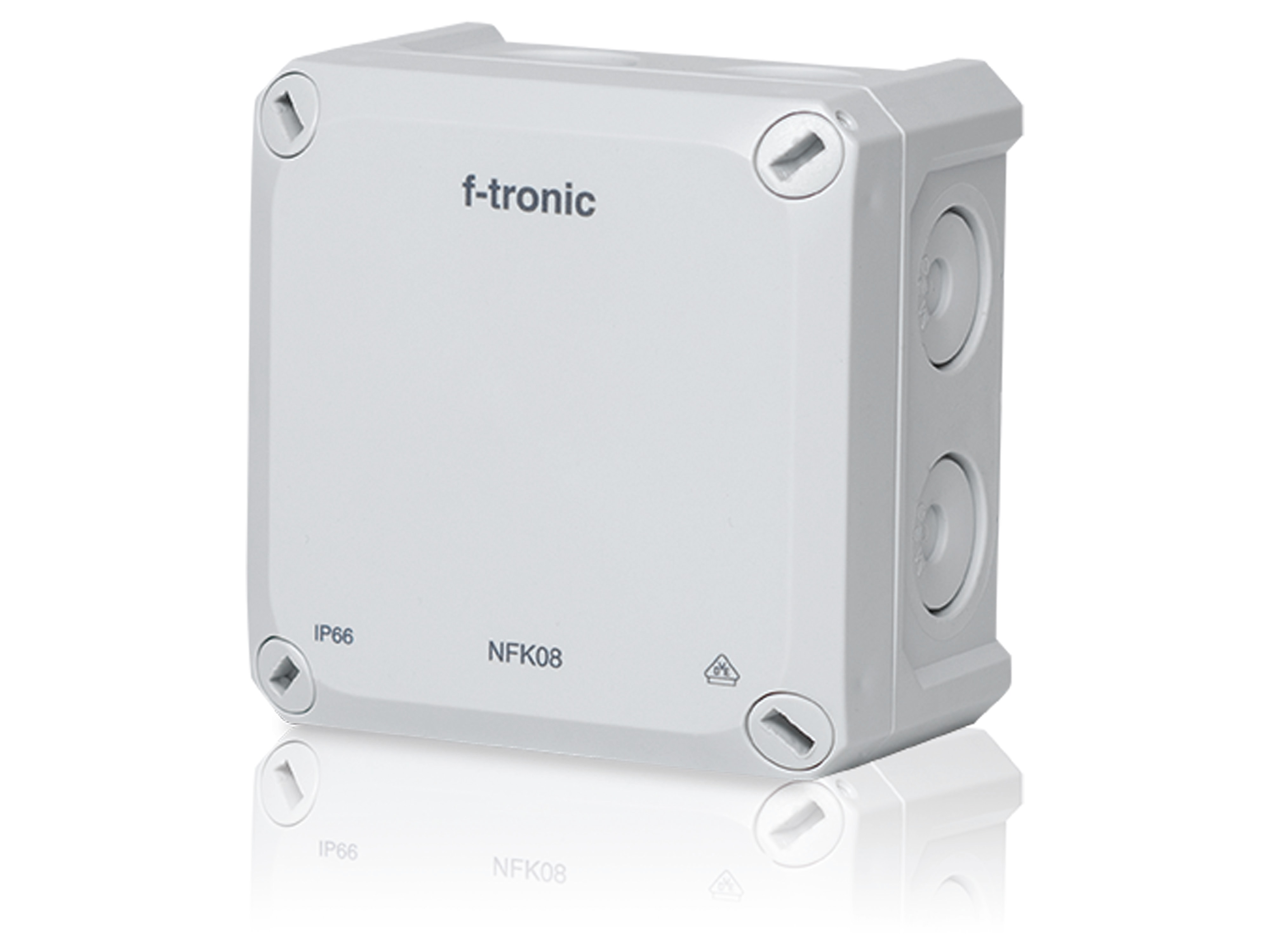 F-TRONIC FR-Abzweigkasten Neptun Compact, 85x85x54 mm, grau F-TRONIC FR-Abzweigkasten Neptun Compact, 85x85x54 mm, grau