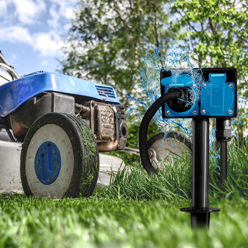 LOGILINK Gartensteckdose mit Erdspieß LPS214 2-fach IP44 LOGILINK Gartensteckdose mit Erdspieß LPS214 2-fach IP44