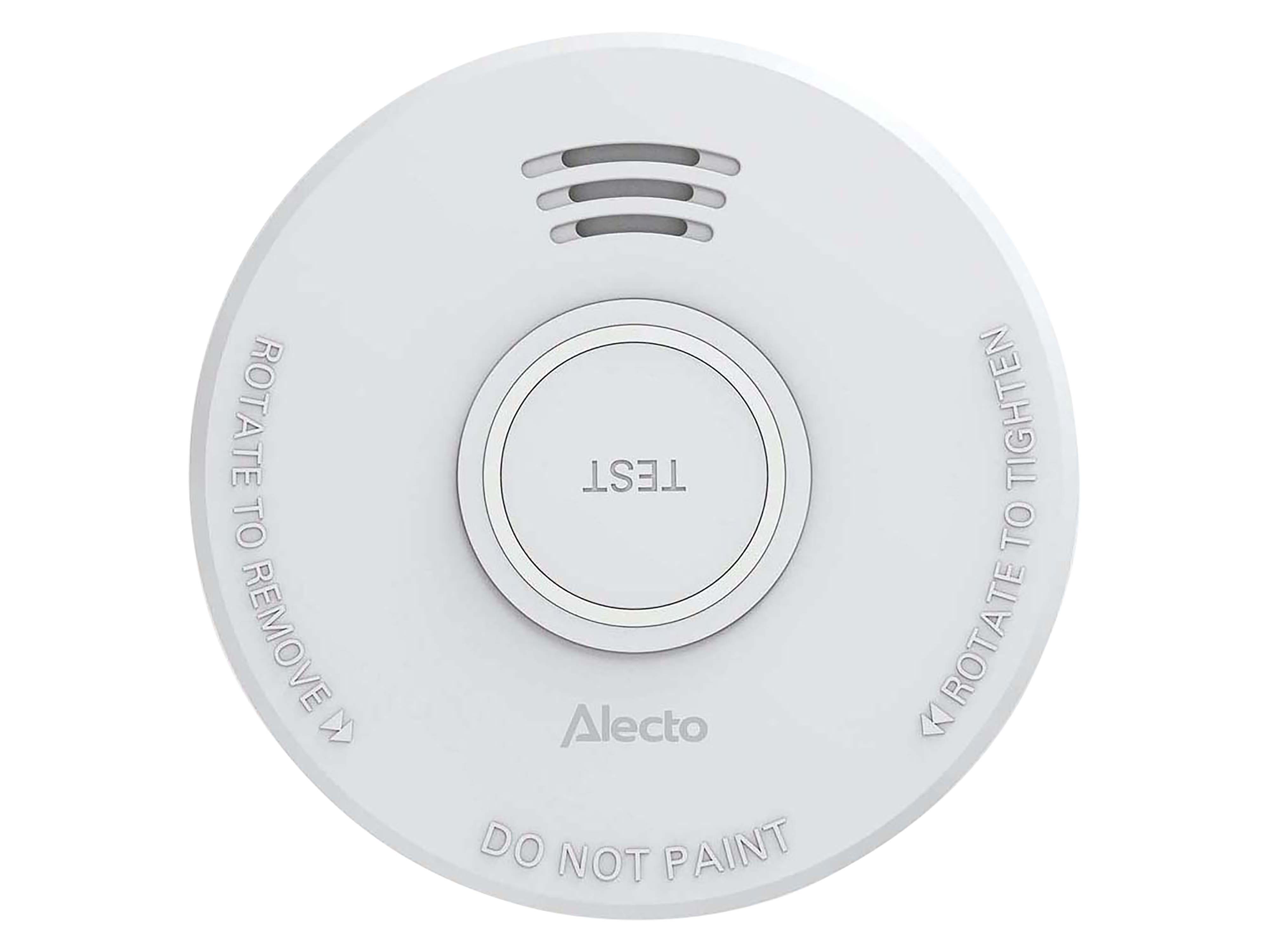 ALECTO Stand-Alone-Rauchmelder SD110, 1-Jahres-Batterie, weiß