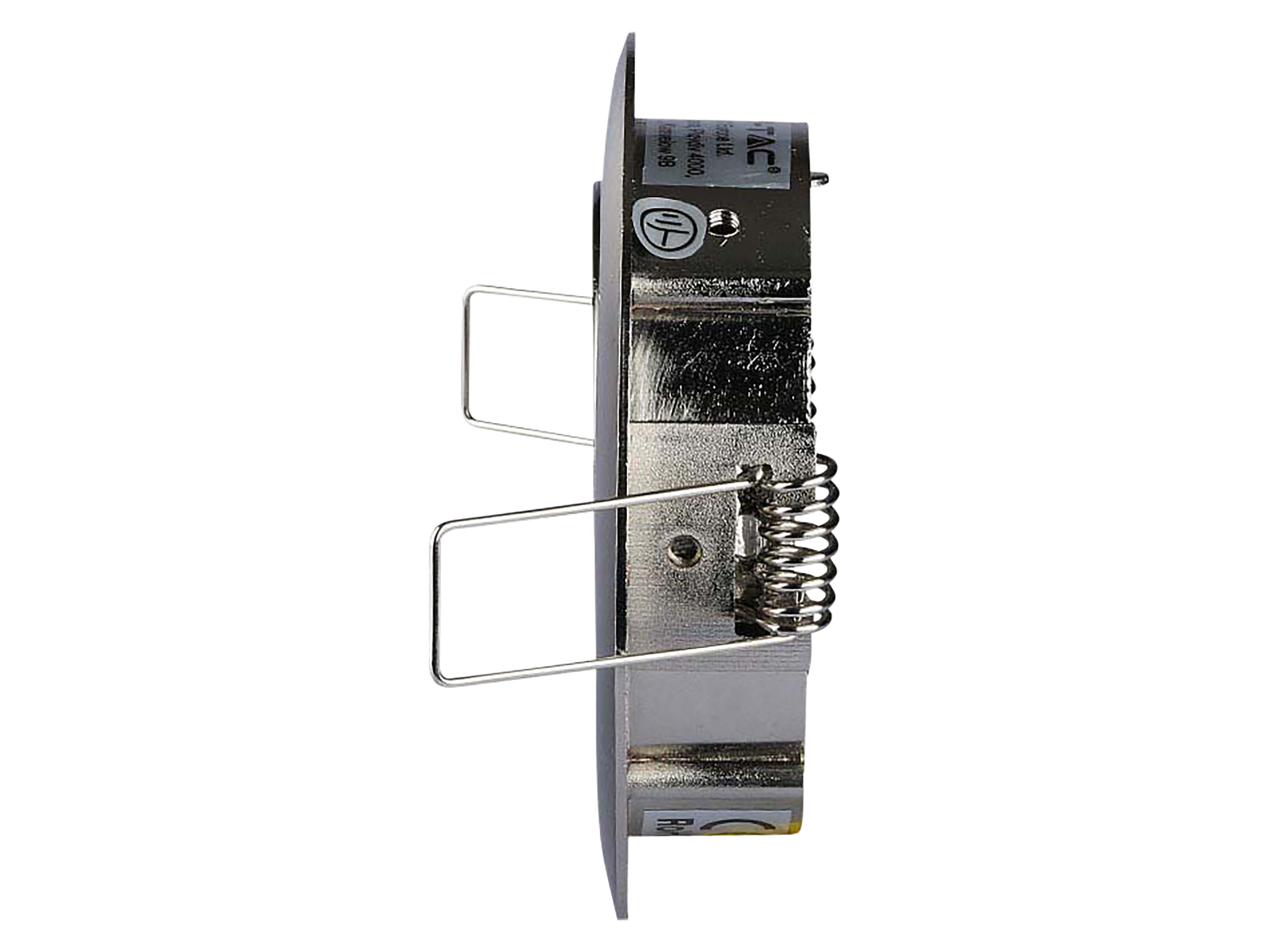V-TAC Deckeneinbauring, VT3588, nickel/satiniert, MR16, GU10
