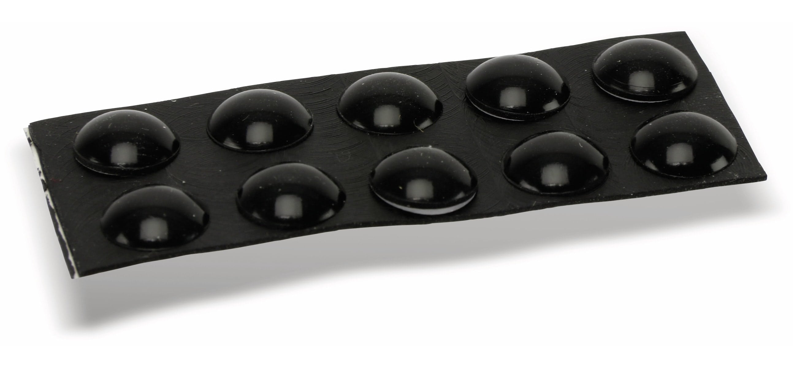 Gerätefuß, 10x3mm, selbstklebend, schwarz, 10St. Gerätefuß, 10x3mm, selbstklebend, schwarz, 10St.