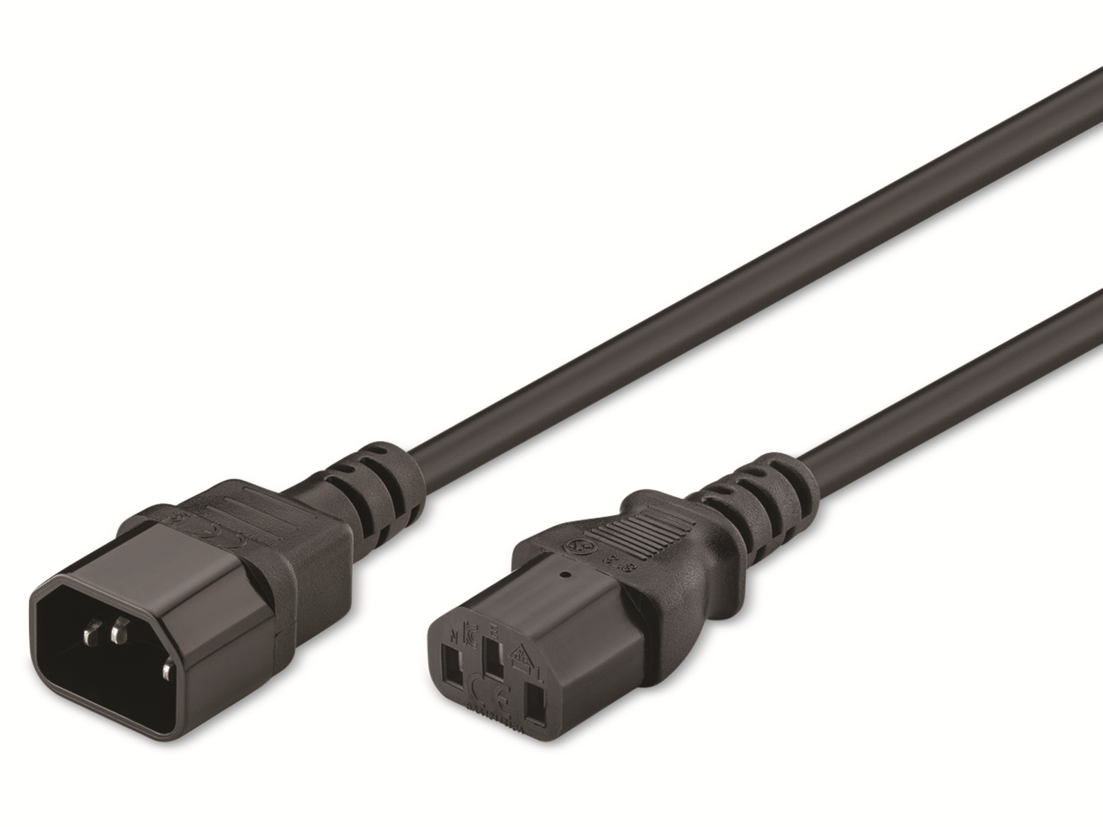 GOOBAY Kaltgeräteverlängerung NK 100 S-050, 0,5 m, schwarz GOOBAY Kaltgeräteverlängerung NK 100 S-050, 0,5 m, schwarz