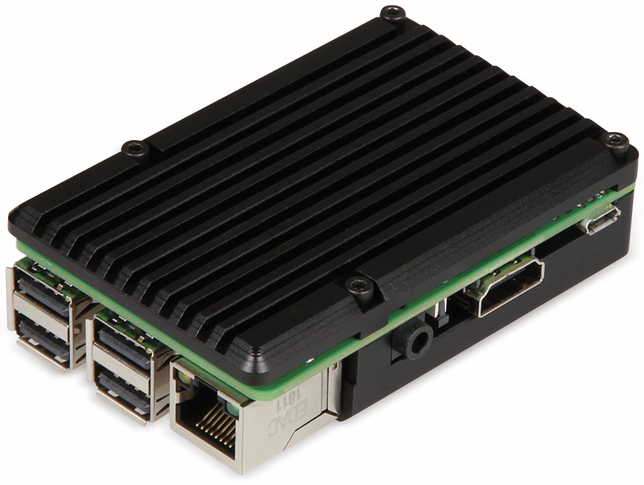 JOY-IT Armor Gehäuse "Block" für Raspberry Pi 3, Alu, schwarz JOY-IT Armor Gehäuse "Block" für Raspberry Pi 3, Alu, schwarz