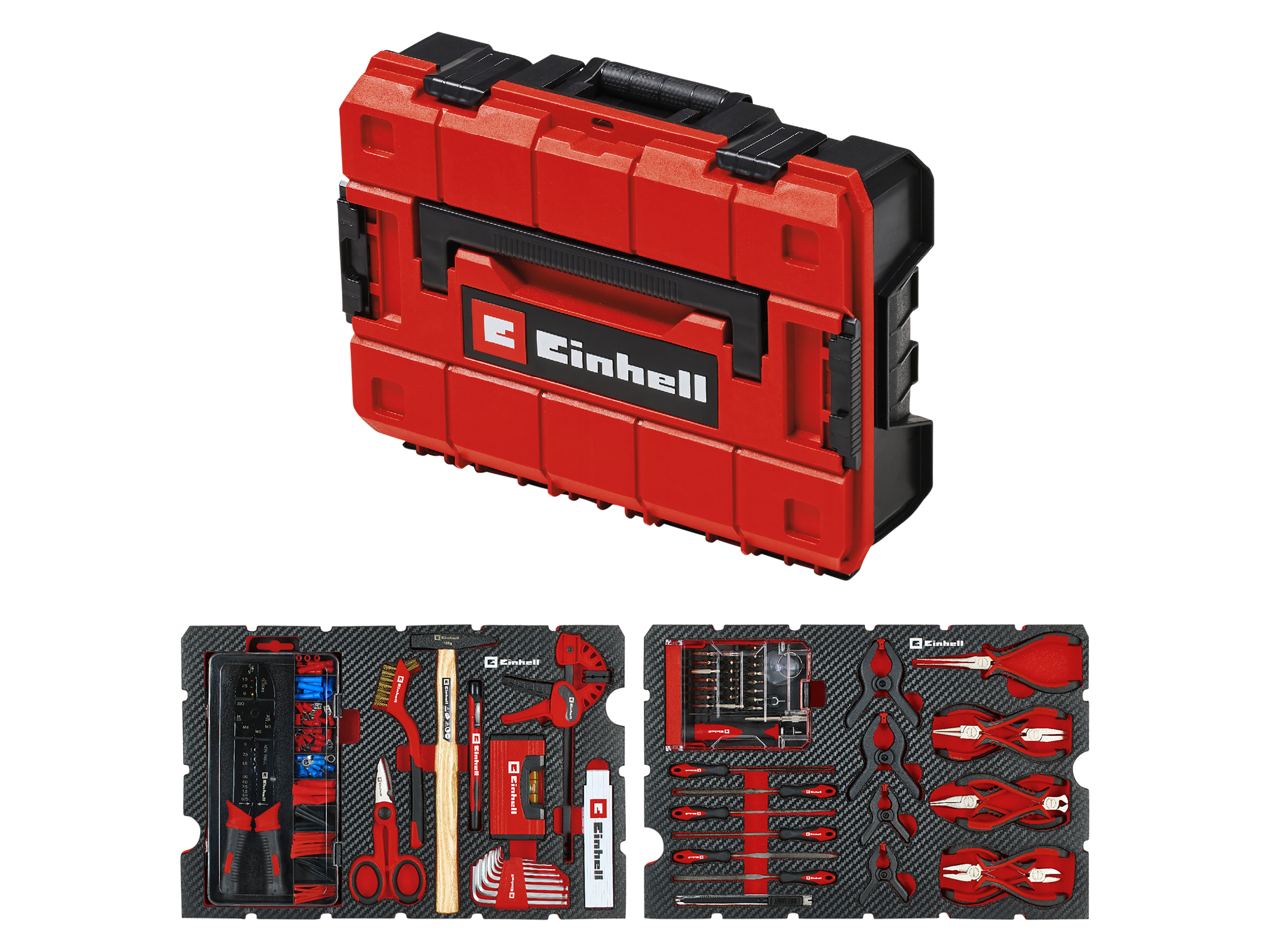 EINHELL Werkzeugkoffer Hobby, 370512, E-Case, 153-teilig EINHELL Werkzeugkoffer Hobby, 370512, E-Case, 153-teilig
