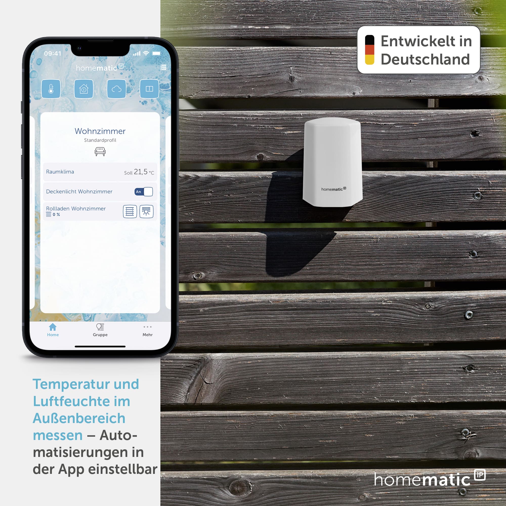 HOMEMATIC IP Smart Home 150573A0, Temp. Und Luftfeuchtigkeitssensor, weiß HOMEMATIC IP Smart Home 150573A0, Temp. Und Luftfeuchtigkeitssensor, weiß