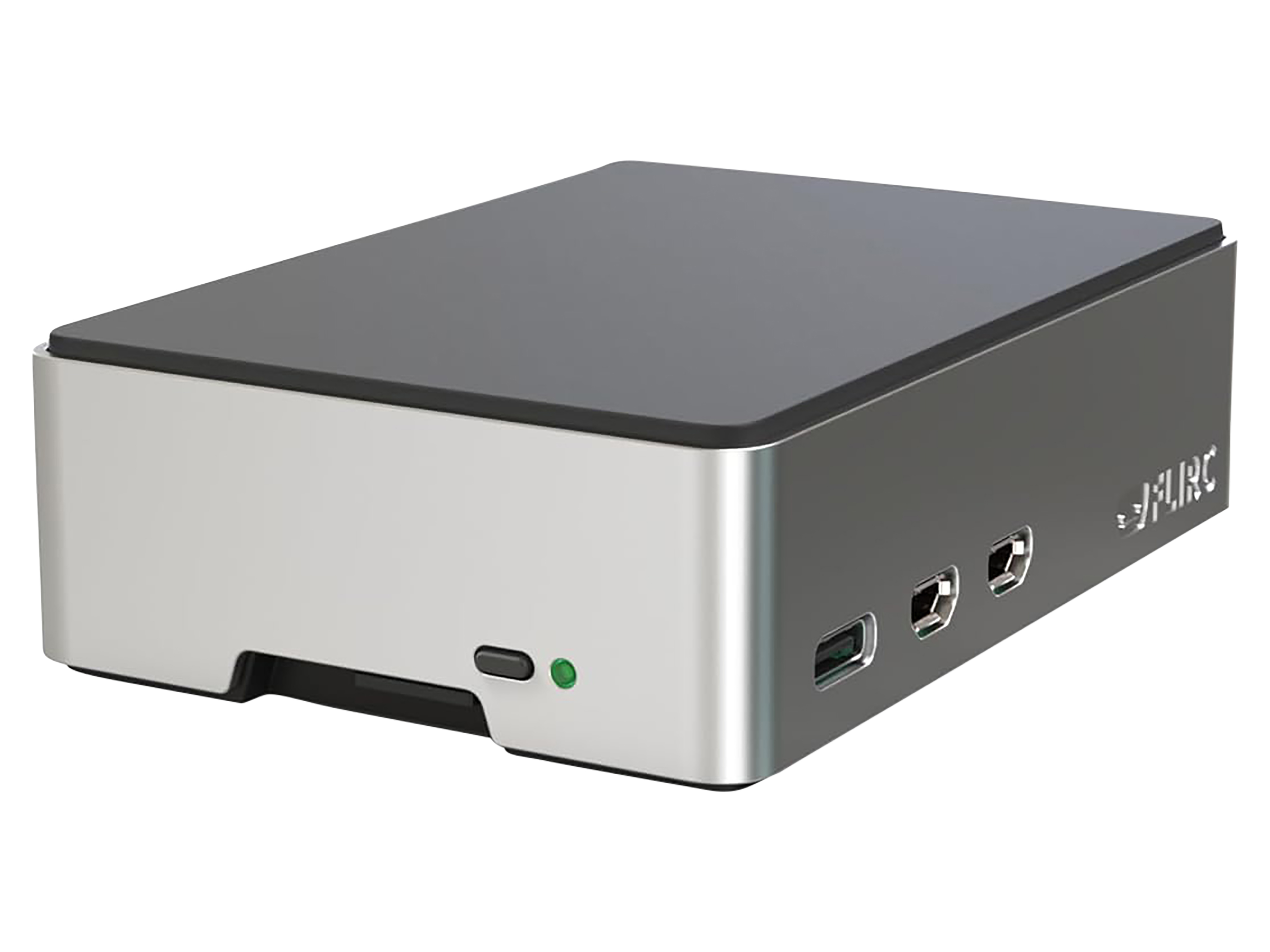 FLIRC Gehäuse für Raspberry Pi 5, Alu, schwarz/silber FLIRCPI5 FLIRC Gehäuse für Raspberry Pi 5, Alu, schwarz/silber FLIRCPI5