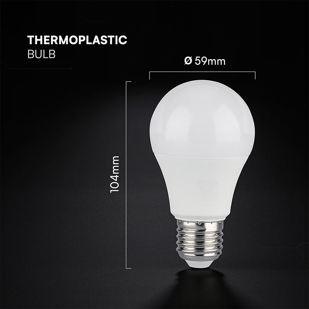 V-TAC LED-Lampe VT-2172626, EEK: F, 8,5W, 806lm, 6500K, E27, A60, 200°