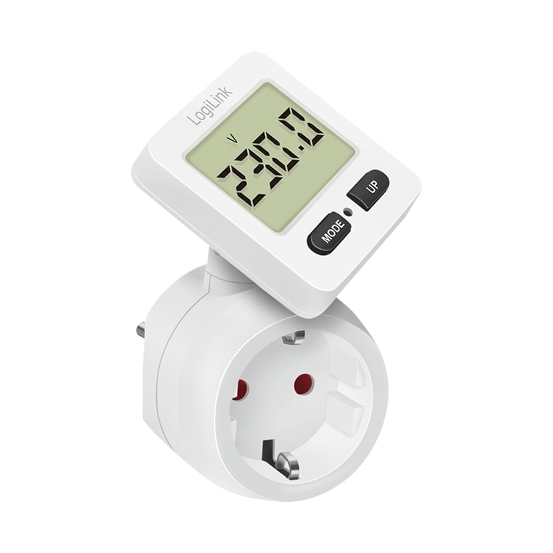 LOGILINK Energiekosten-Messgerät EM0004, Display 180° drehbar, weiß LOGILINK Energiekosten-Messgerät EM0004, Display 180° drehbar, weiß