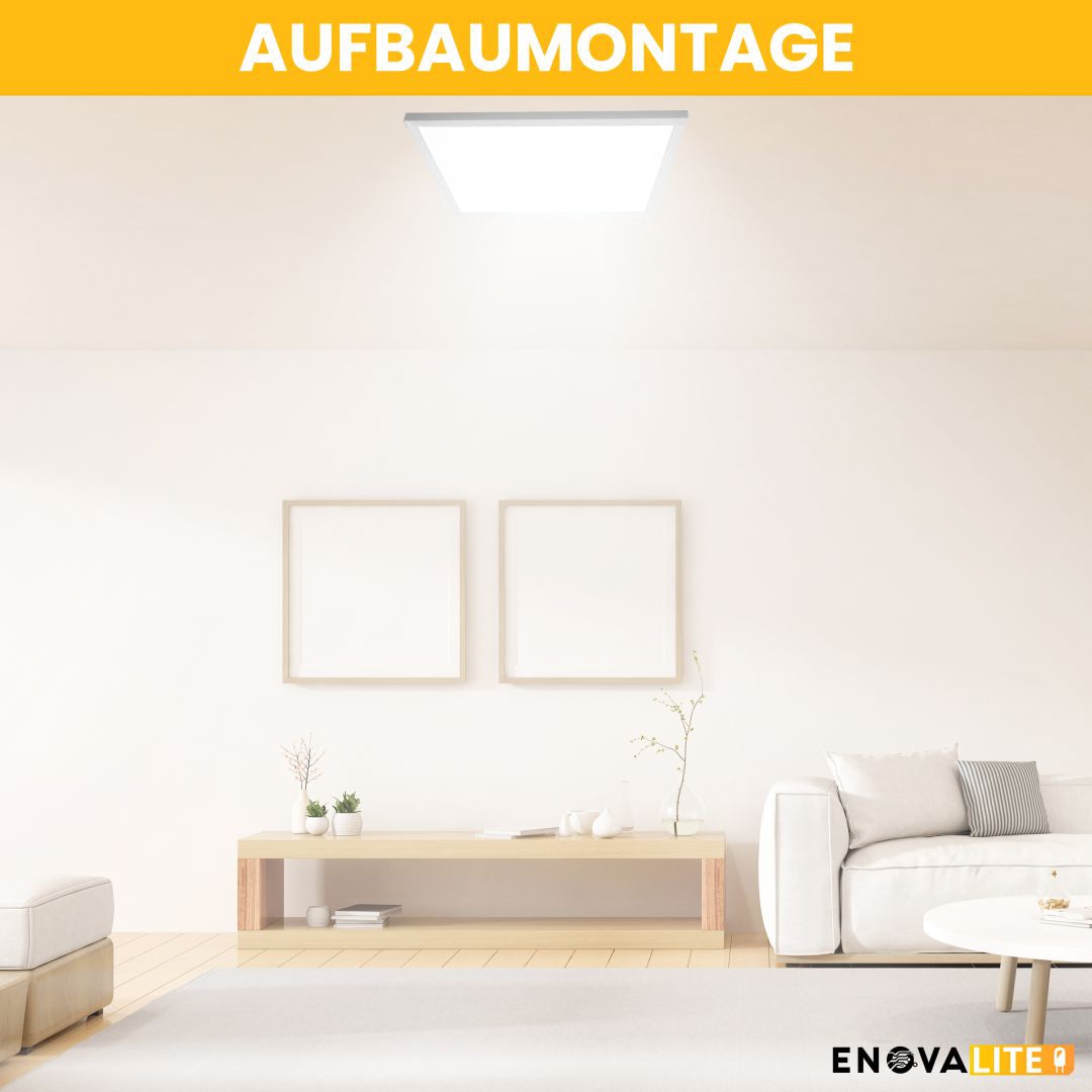ENOVALITE LED-Panel, 36 W, 3600 lm, EEK: F, 620x620 mm, 3000 K, 120° Abstrahlwinkel ENOVALITE LED-Panel, 36 W, 3600 lm, EEK: F, 620x620 mm, 3000 K