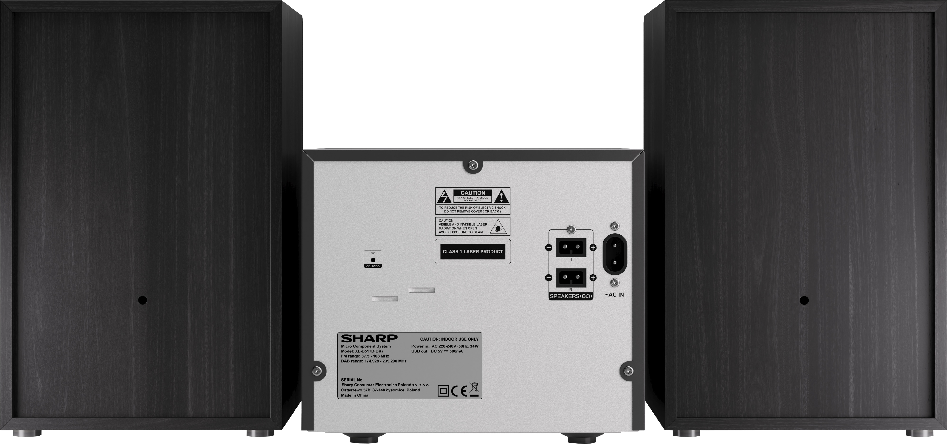 SHARP HiFi-Anlage XL-B517D, schwarz, DAB+, Bluetooth, USB, MP3, CD Laufwerk SHARP HiFi-Anlage XL-B517D, schwarz, DAB+, Bluetooth, USB, MP3, CD Laufwerk
