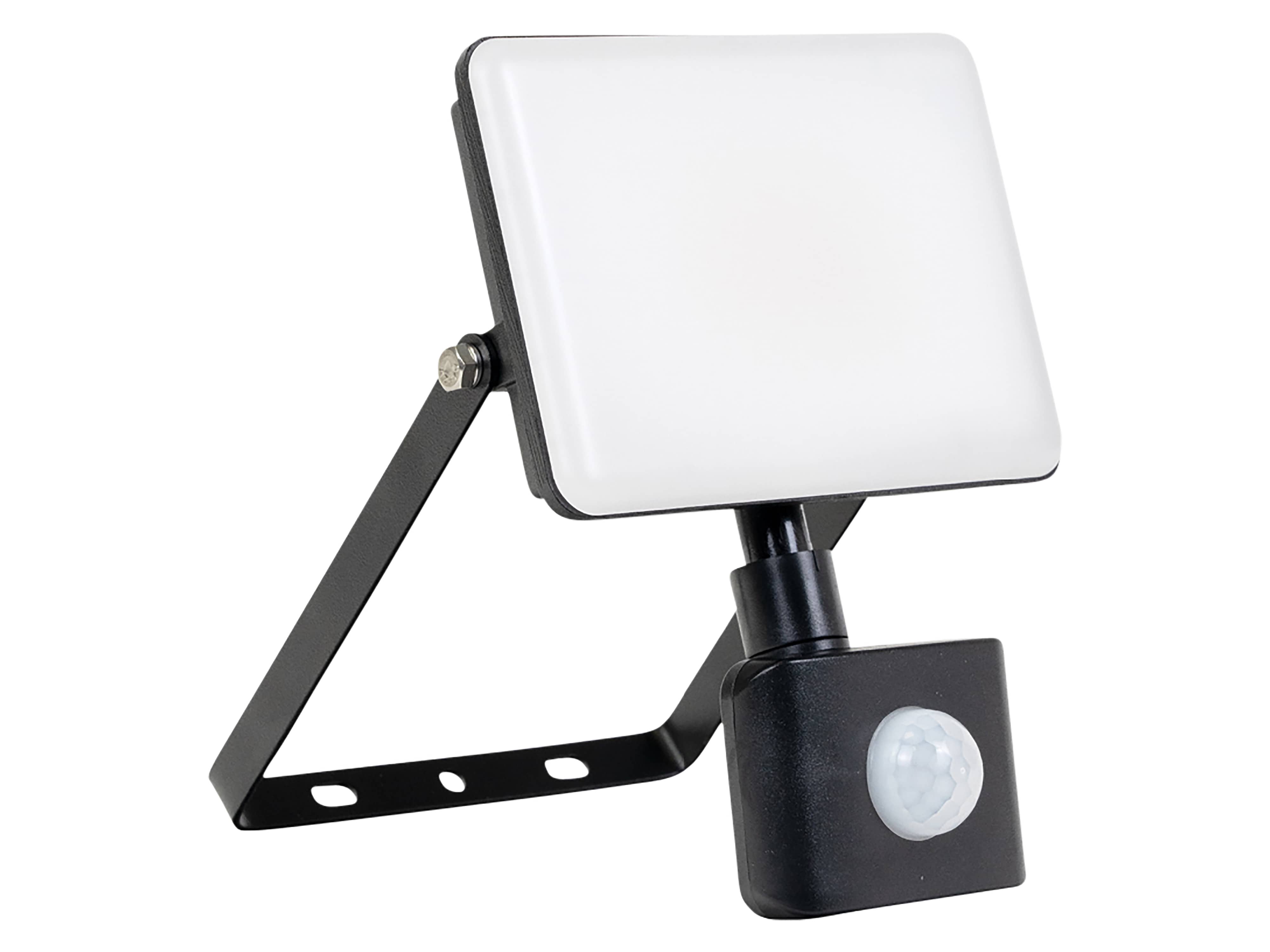 LUXULA LED-Fluter mit Bewegungsmelder, EEK: F, 30W, 3000lm, 4000K, IP55, mattschwarz LUXULA LED-Fluter mit Bewegungsmelder, EEK: F, 30W, 3000lm, 4000K, schwarz