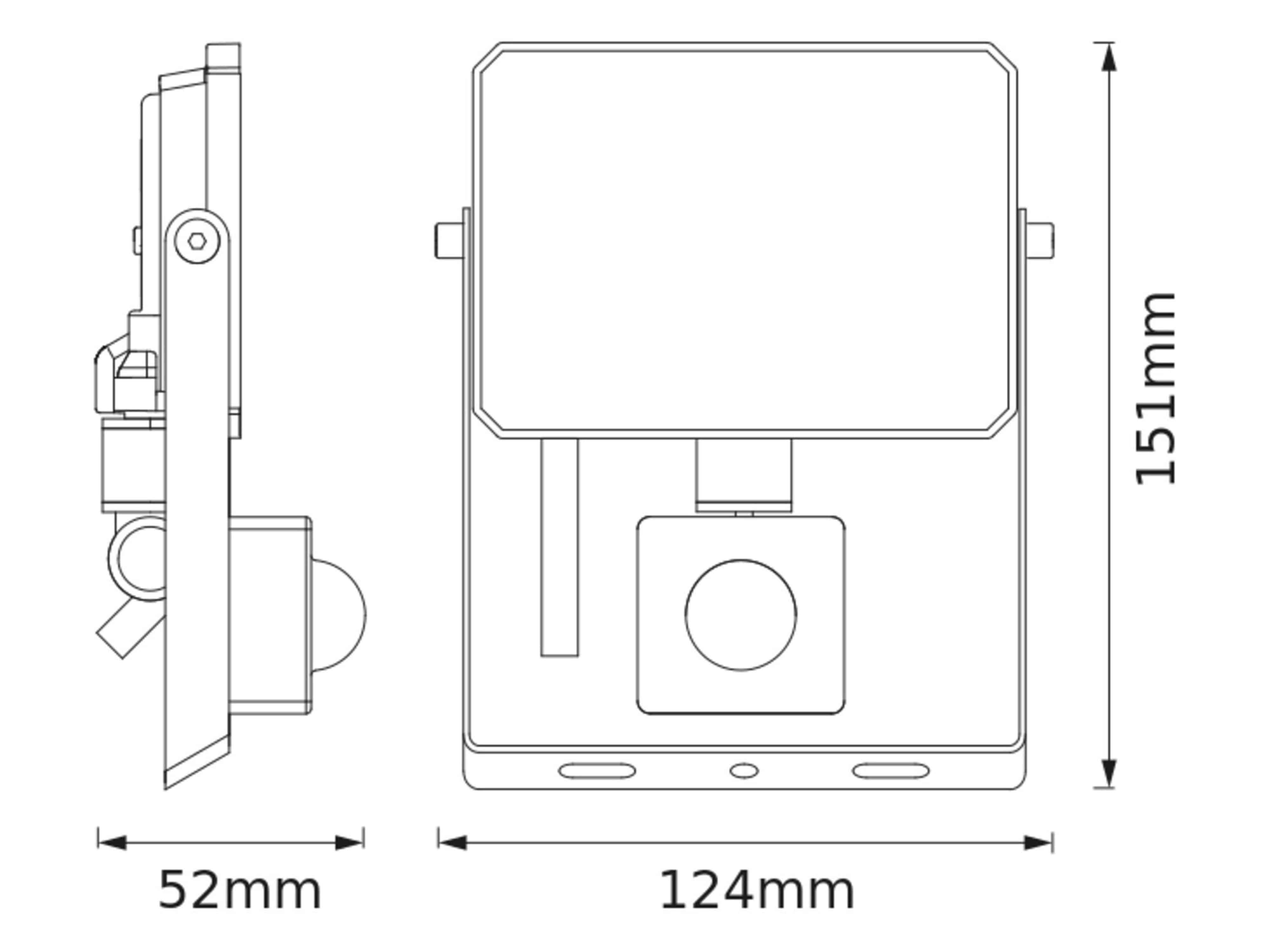 OSRAM LED-Fluter mit Sensor, 20W, 1800lm, 3000K, 105°, IP65, warmweiß OSRAM LED-Fluter mit Sensor, 20W, 1800lm, 3000K, 105°, IP65, warmweiß