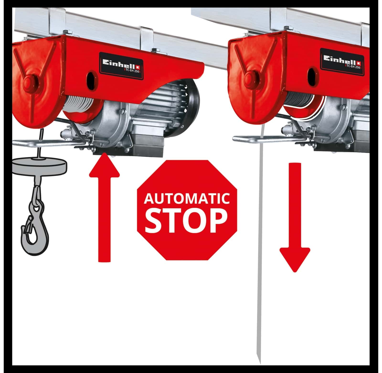 EINHELL Seilhebezug TC-EH 250, 500 W, 250 kg EINHELL Seilhebezug TC-EH 250, 500 W, 250 kg