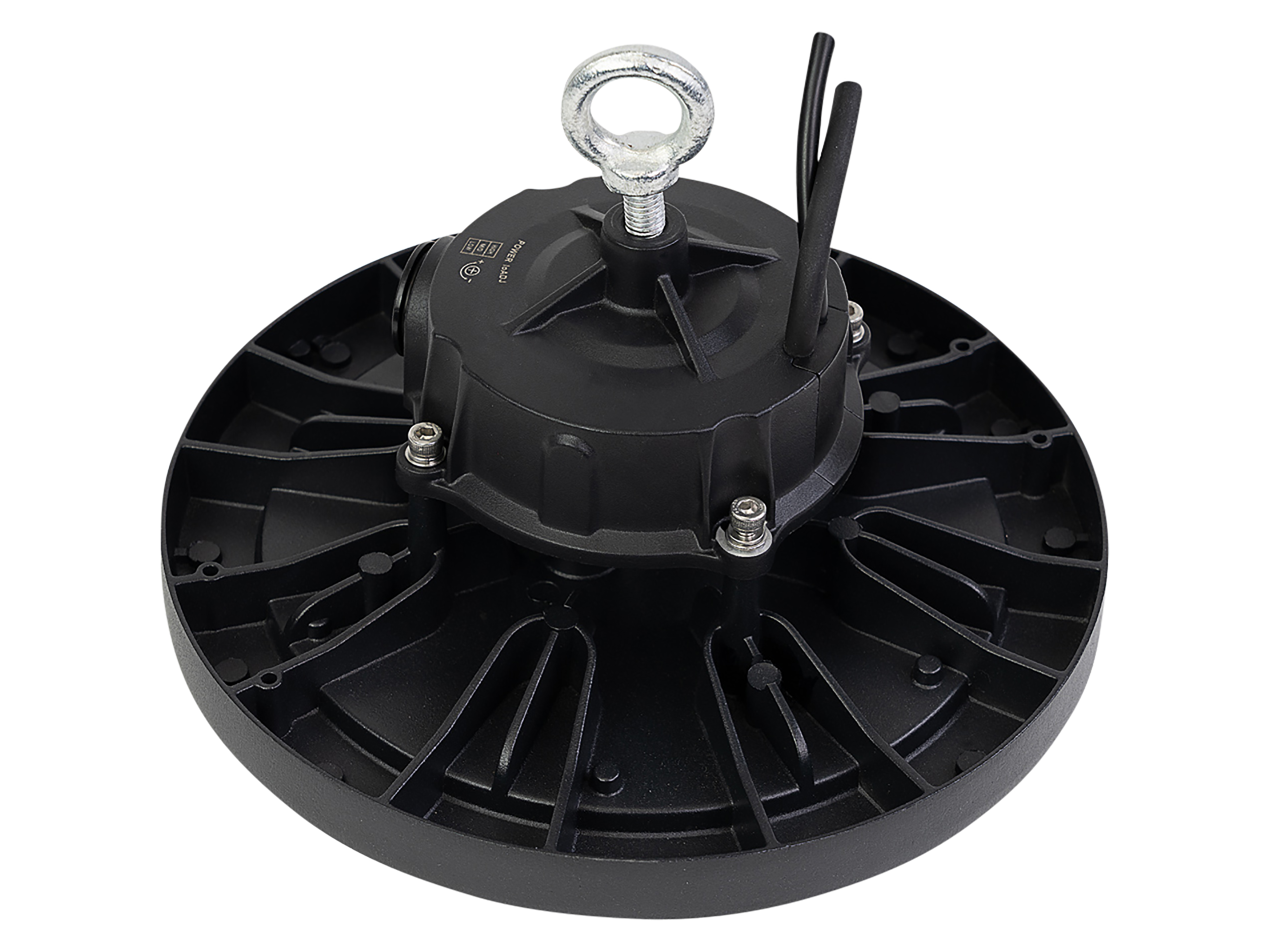 ENOVALITE LED-HighBay-Leuchte, UFO, 60...100 W, 4000 K, EEK: C, 9600...16000 lm, dimmbar, IP65, schwarz ENOVALITE LED-HighBay-Leuchte, UFO, 60...100 W, 4000 K, EEK: C, 9600...16000 lm, dimmbar, IP65, schwarz