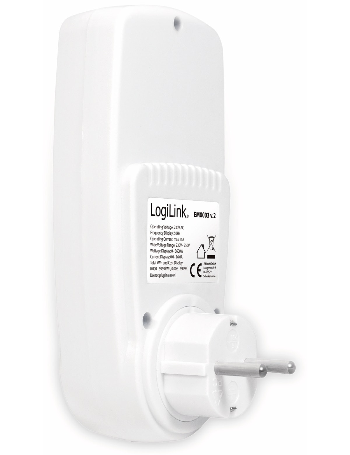 LOGILINK Energiekosten-Messgerät EM0003, Premium LOGILINK Energiekosten-Messgerät EM0003, Premium