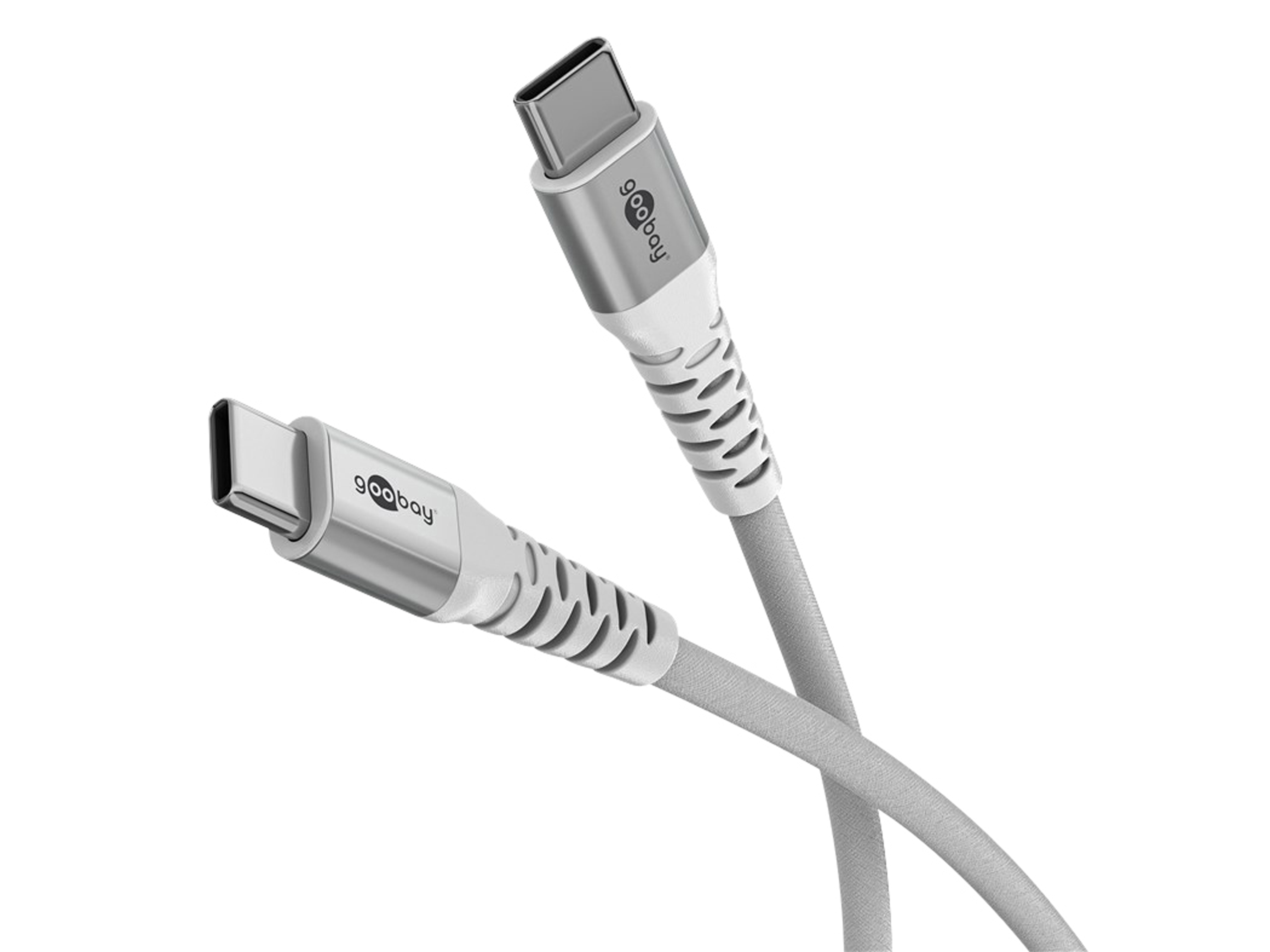 GOOBAY USB-C Textilkabel supersoft 1,0m weiß GOOBAY USB-C Textilkabel supersoft 1,0m weiß