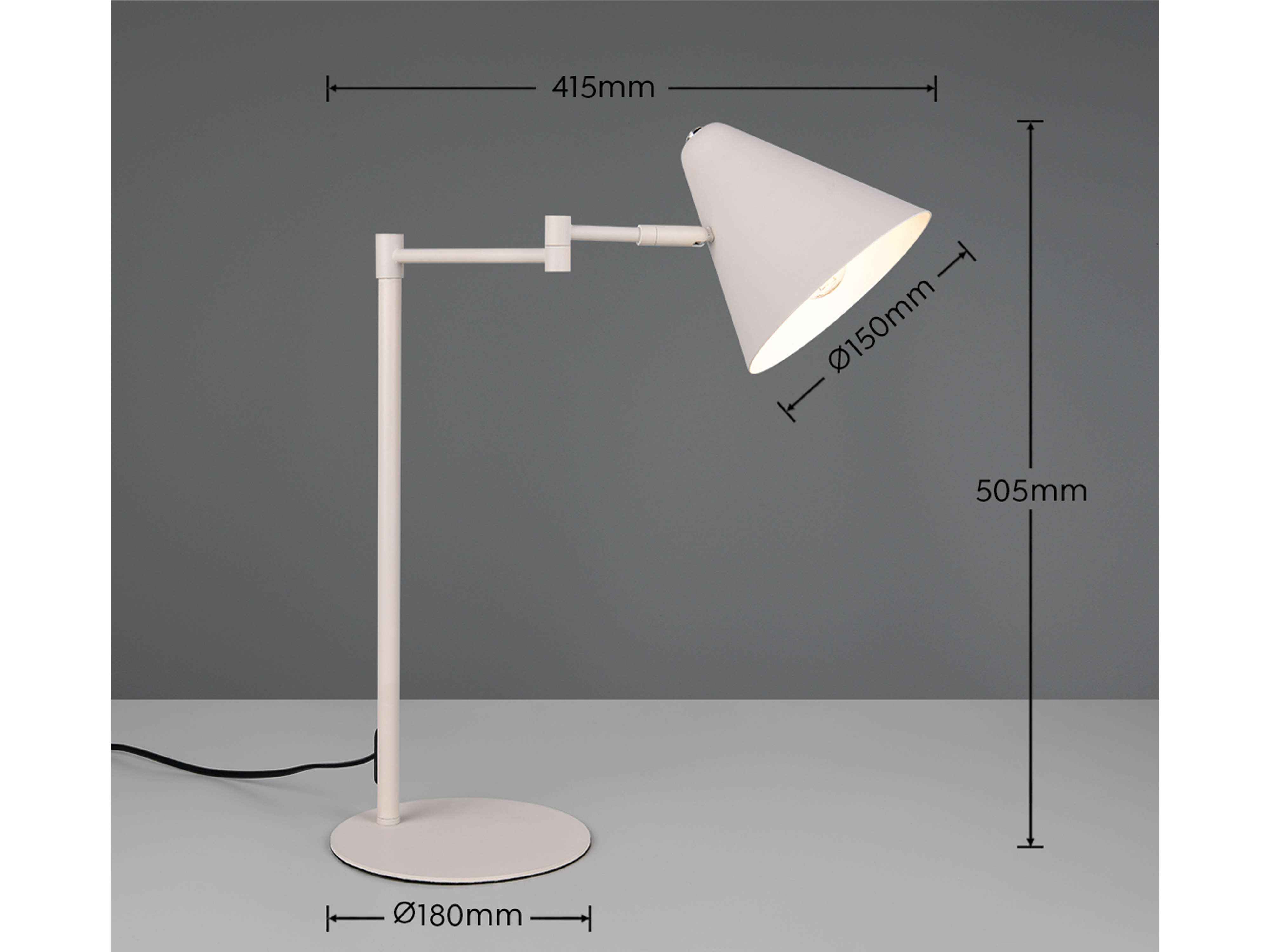 TRIO Tischleuchte Cosima, 563900176, E14, ohne LM, IP20, grau TRIO Tischleuchte Cosima, 563900176, E14, ohne LM, IP20, grau