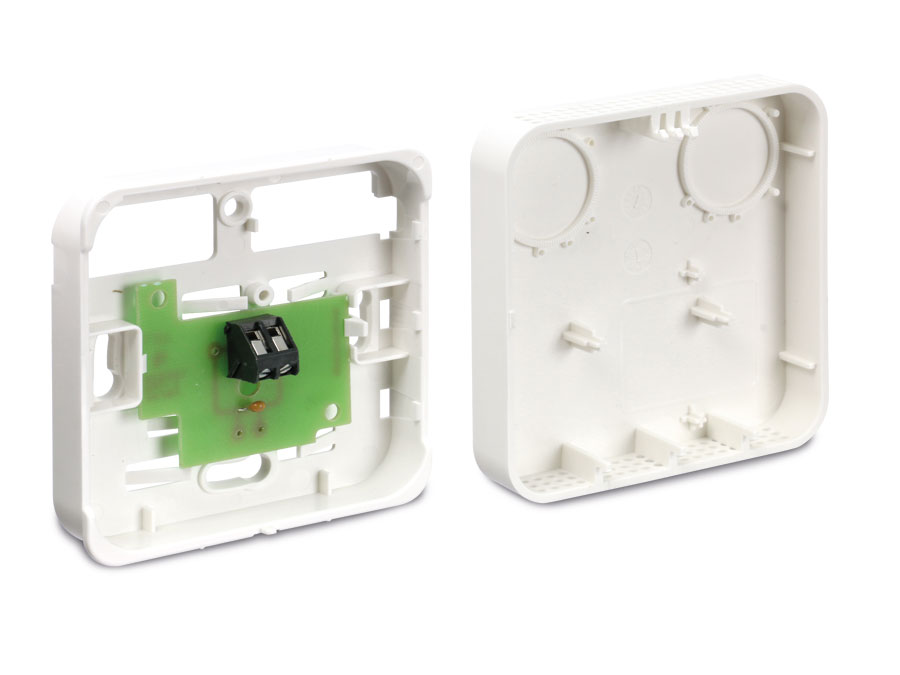 Raumtemperaturfühler mit Sensor PT1000, 84,5x84,5x25 mm Raumtemperaturfühler mit Sensor PT1000, 84,5x84,5x25 mm