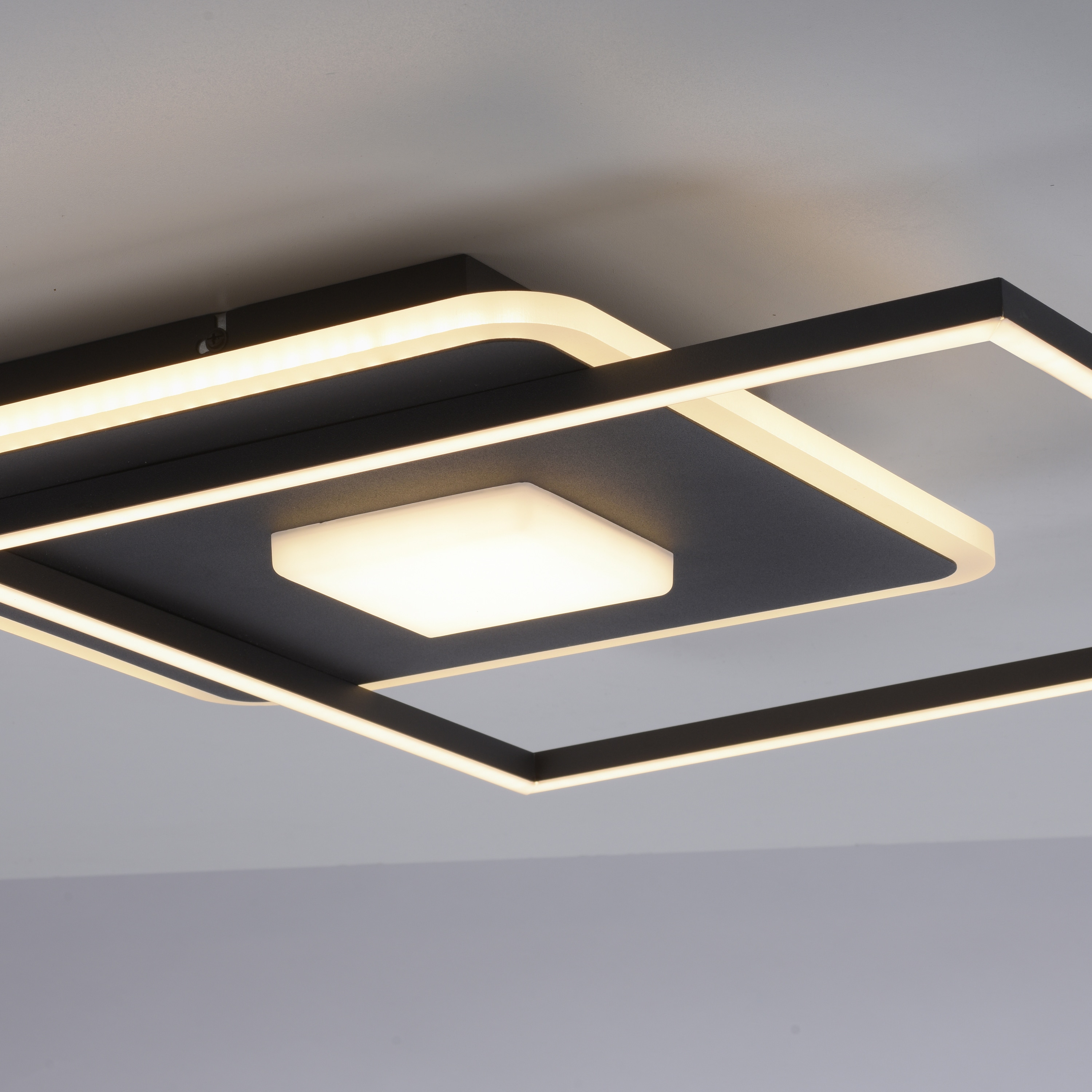 JUST LIGHT LED-Deckenleuchte 15045-18 schwarz, 26 W, 3600 lm, 3000 K, 3-Stufen-Schalter JUST LIGHT LED-Deckenleuchte 15045-18 schwarz, 26 W, 3600 lm, 3000 K, 3-Stufen-Schalter