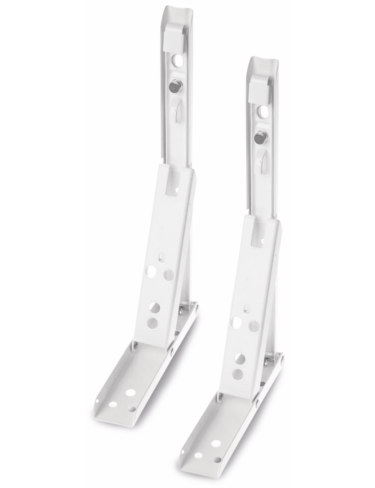 Regalwinkel-Set, klappbar, 245 mm, weiß, 2 Stück Regalwinkel-Set, klappbar, 245 mm, weiß, 2 Stück