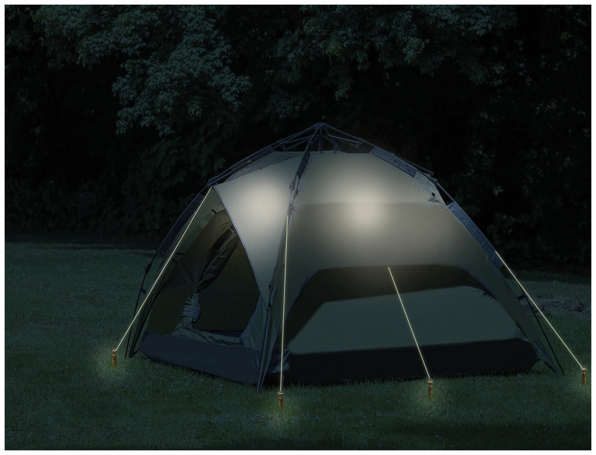 CALIMA CAMPING EQUIPMENT Abspannseile, 4 m, 4 Stück, reflektierend CALIMA CAMPING EQUIPMENT Abspannseile, 4 m, 4 Stück, reflektierend