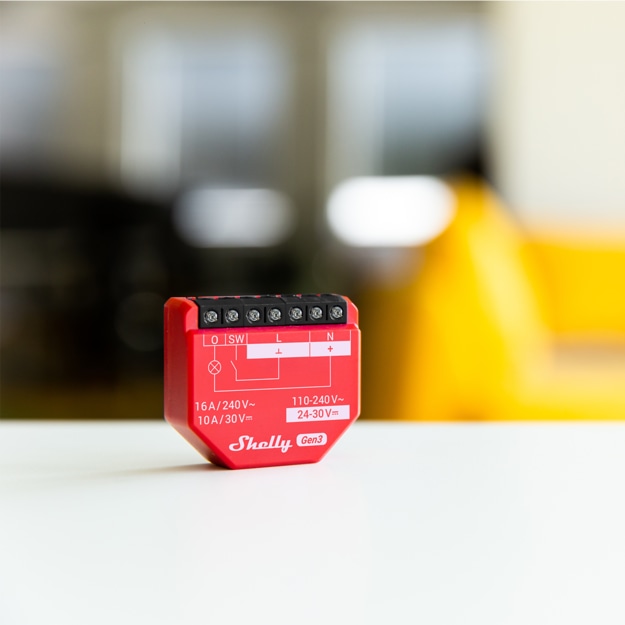SHELLY Smart-Schalter 1PM Gen3, Relais, Unterputz, 1 Kanal, max. 16 A, WLAN, Bluetooth SHELLY Smart-Schalter 1PM Gen3, Relais, Unterputz, 1 Kanal, max. 16 A, WLAN, Bluetooth