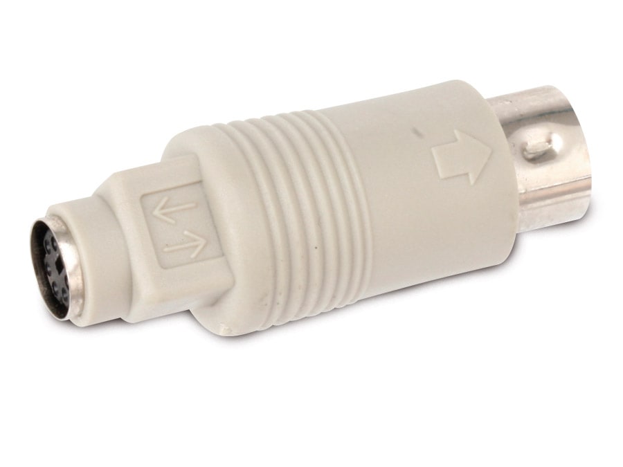 S-IMPULS Tastatur-Adapter, DIN-Stecker auf PS/2-Kupplung S-IMPULS Tastatur-Adapter, DIN-Stecker auf PS/2-Kupplung
